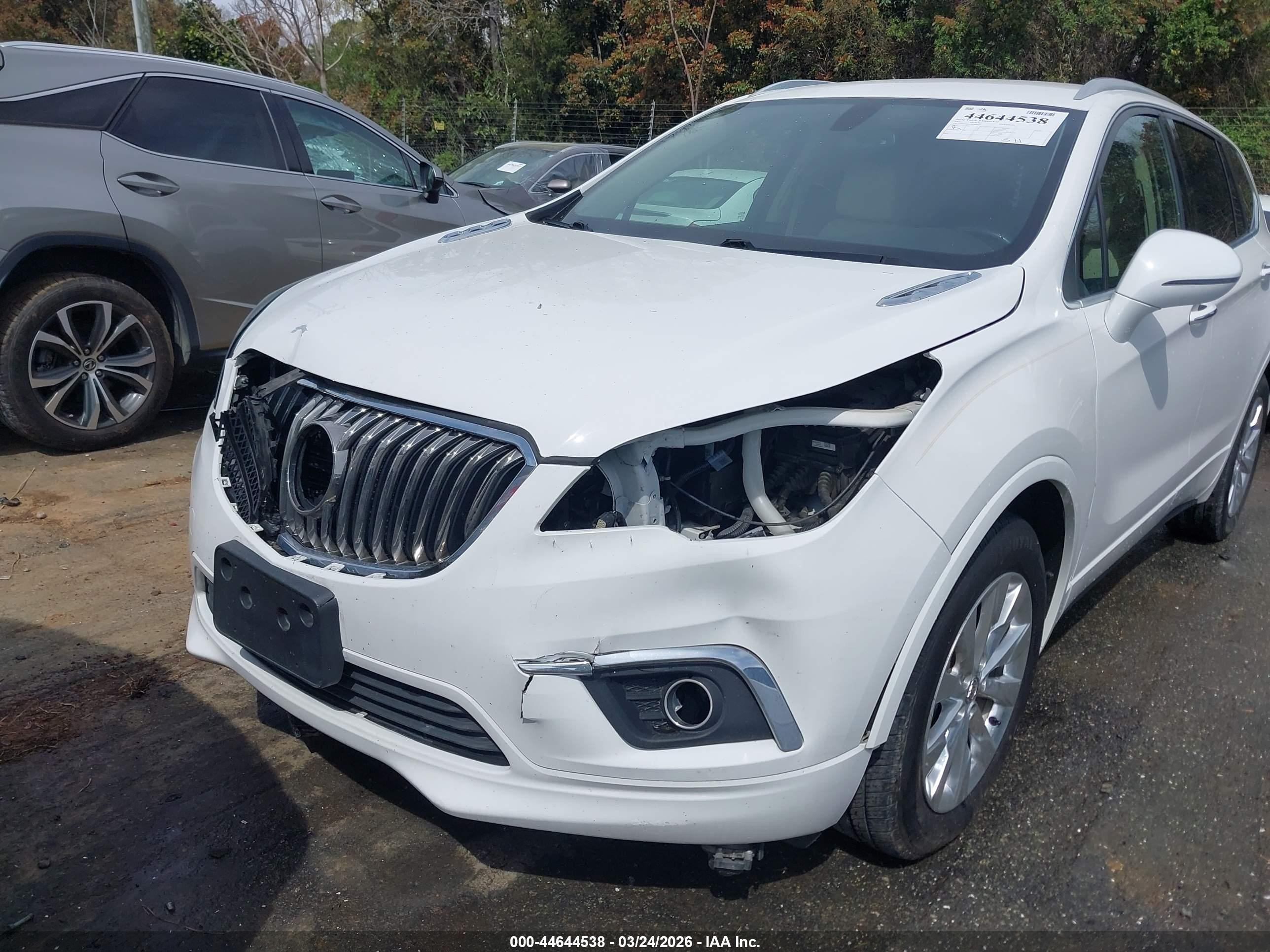 2017 Buick Envision Essence White vin: LRBFXBSA9HD090341