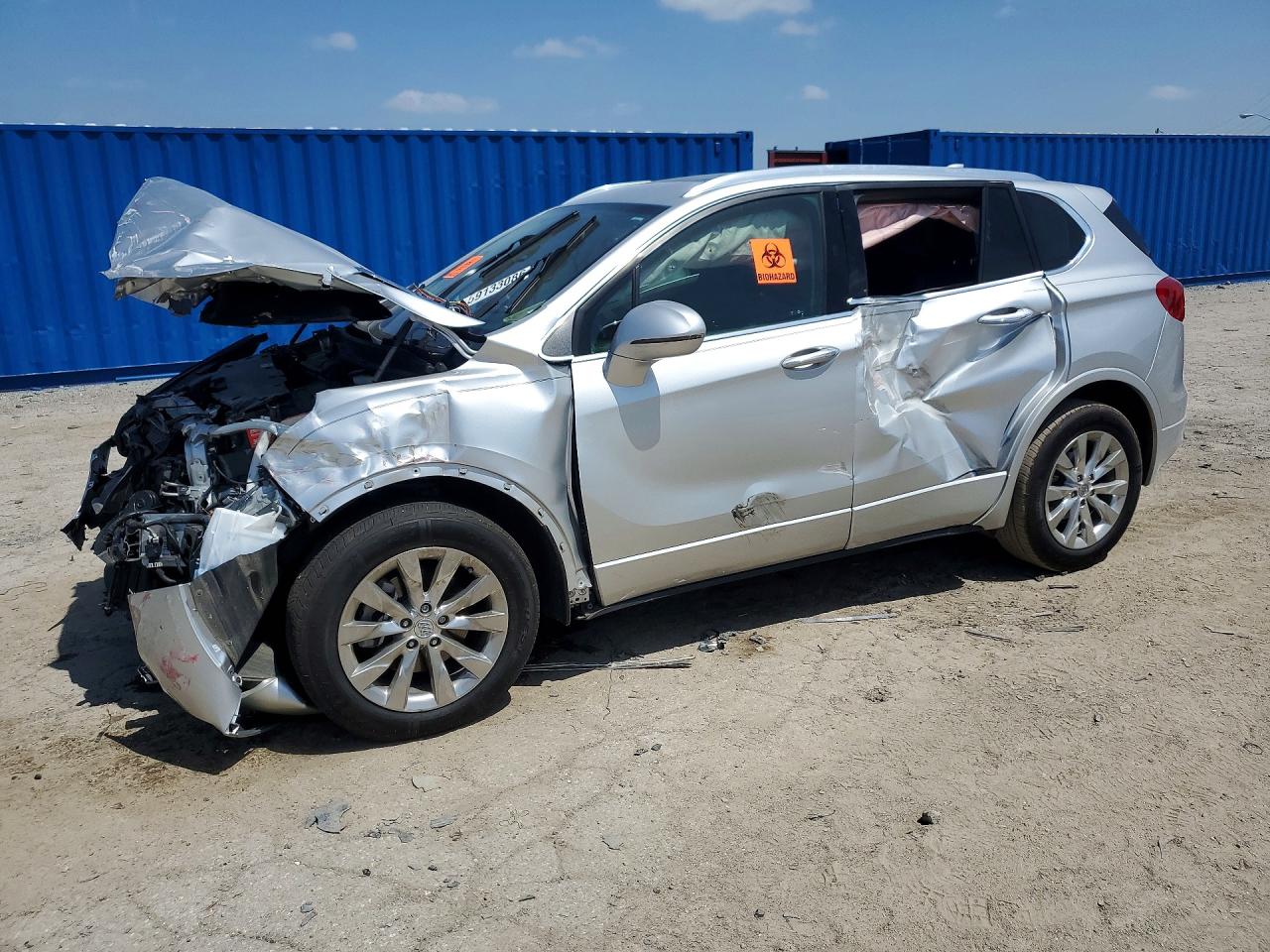 2017 Buick Envision Essence Silver vin: LRBFXBSAXHD008147