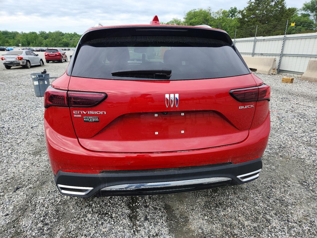 2025 Buick Envision Preferred Red vin: LRBFZKE44SD031382