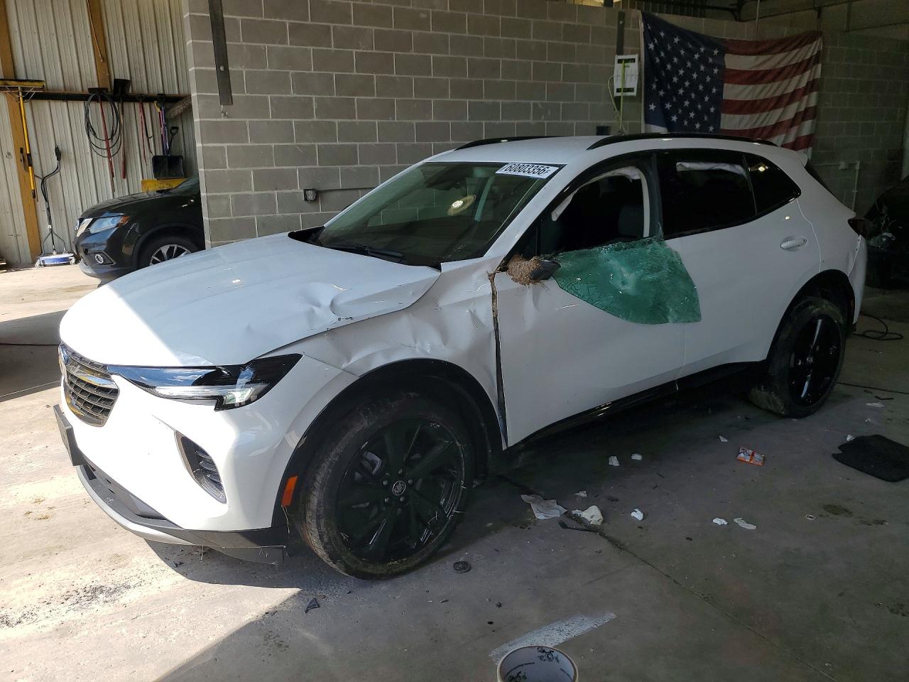2023 Buick Envision Preferred White vin: LRBFZMR48PD024531