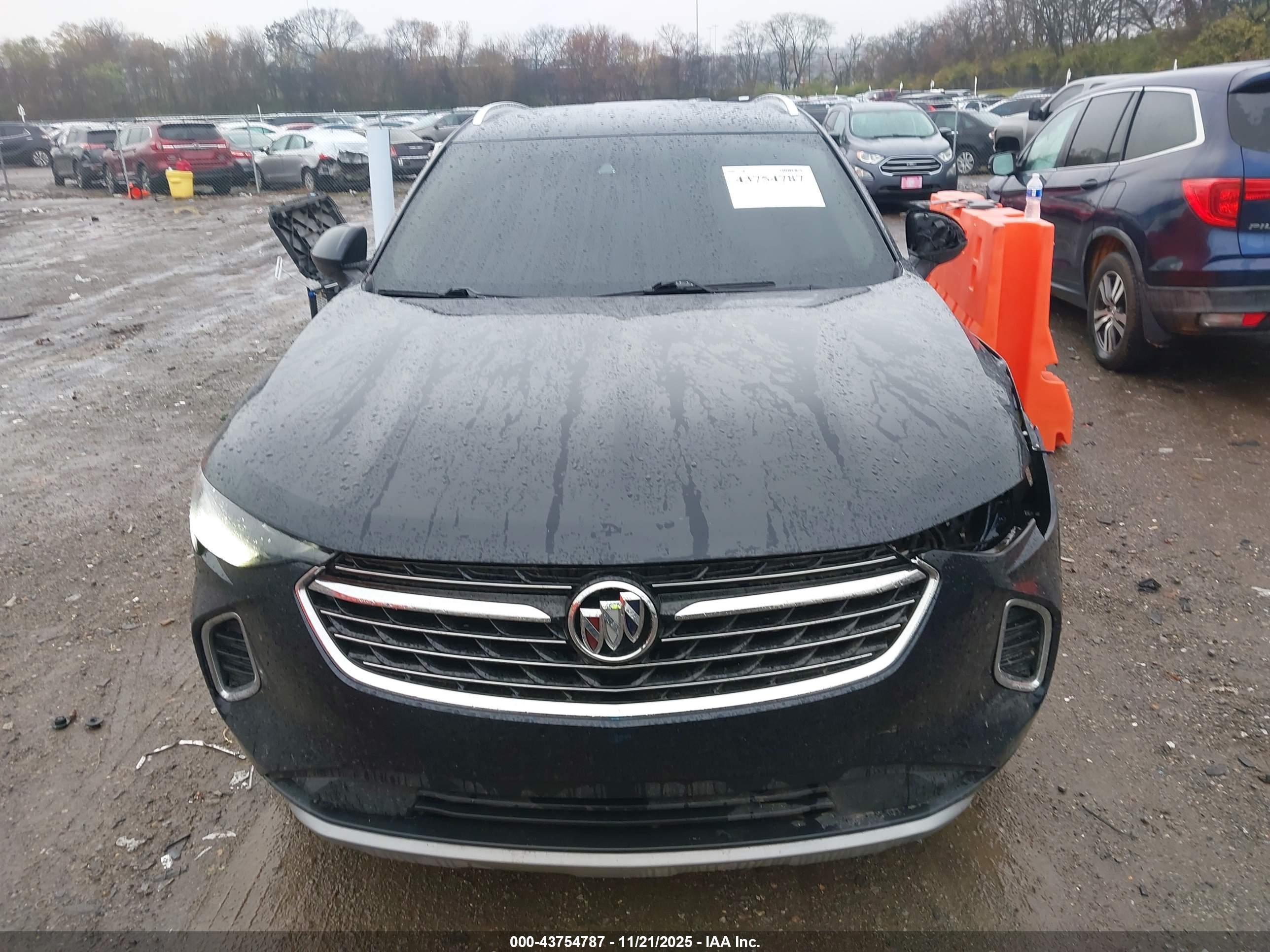 2021 Buick Envision Fwd Essence Черный vin: LRBFZNR42MD057476