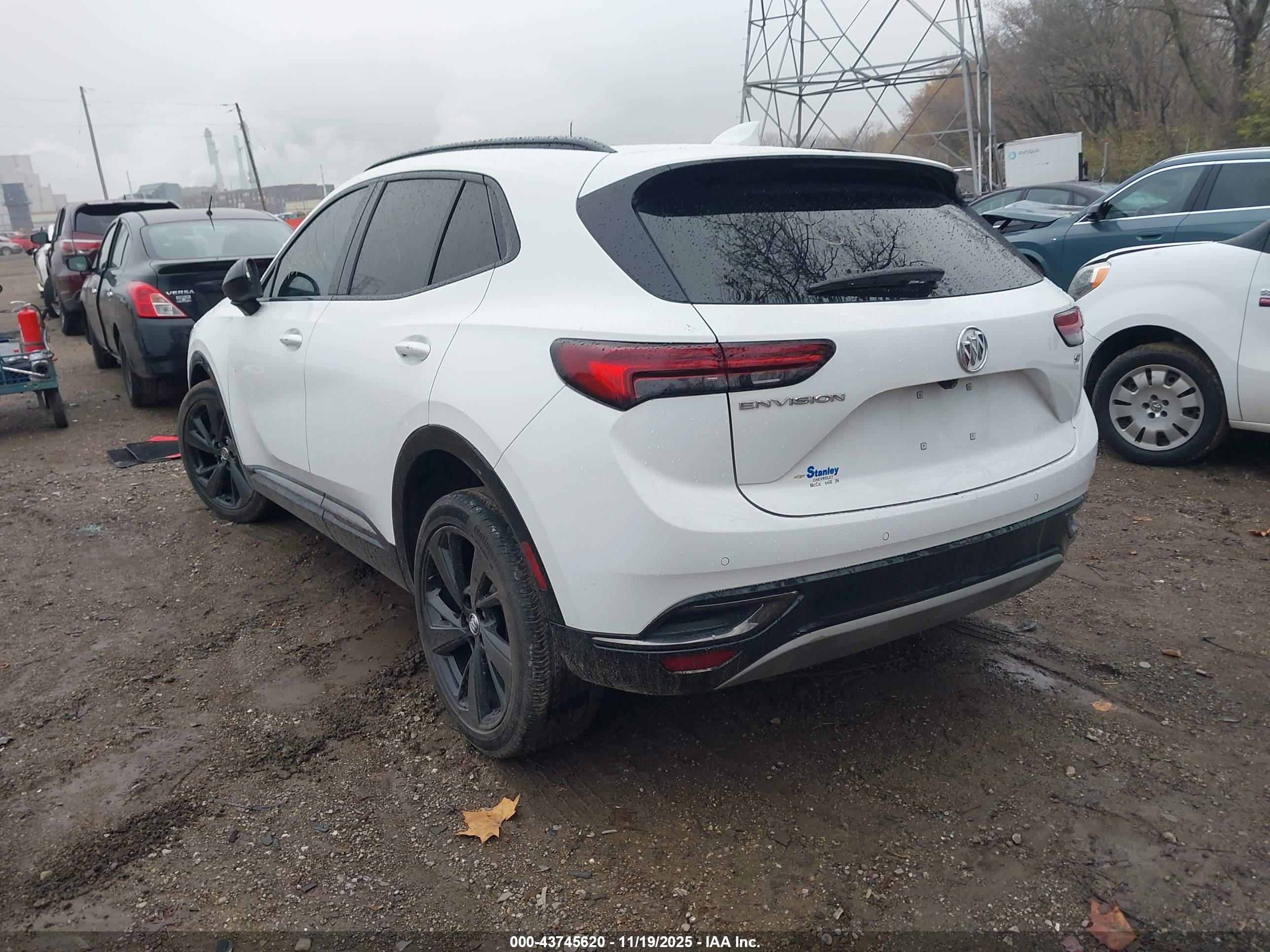 2022 Buick Envision Fwd Essence Белый vin: LRBFZNR44ND030376