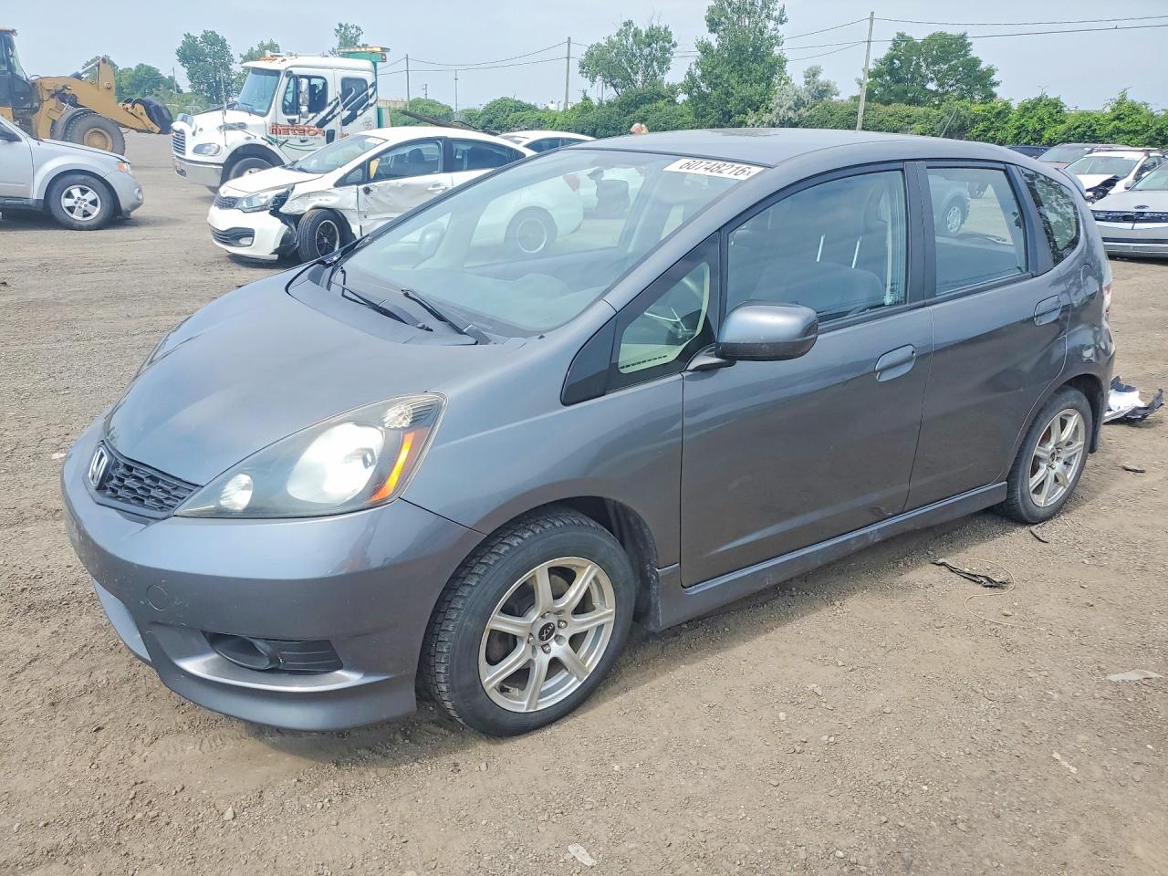 2012 Honda Fit Sport Gray vin: LUCGE8G78C3002806