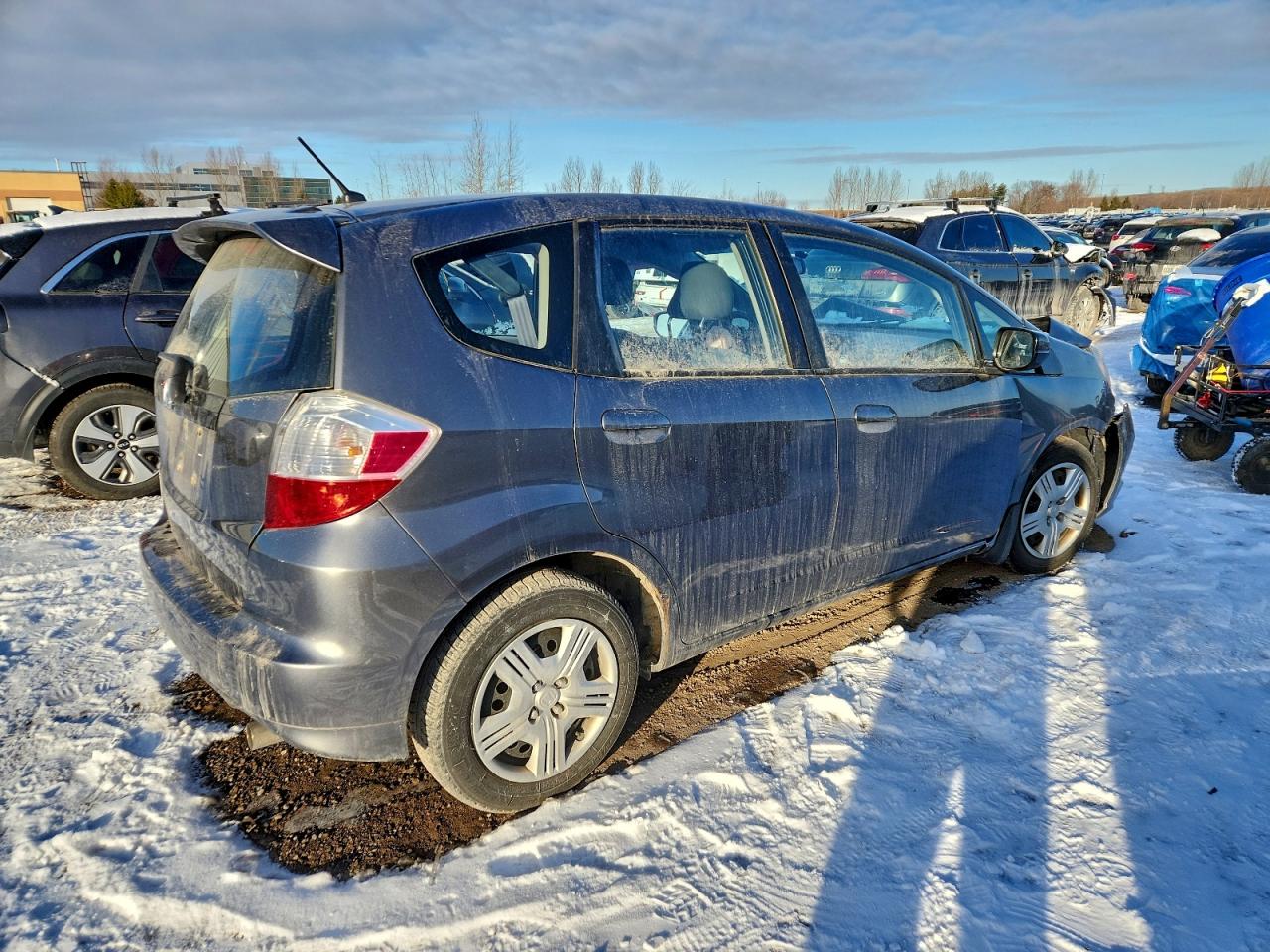 2014 Honda Fit Lx Gray vin: LUCGE8H52E3003465