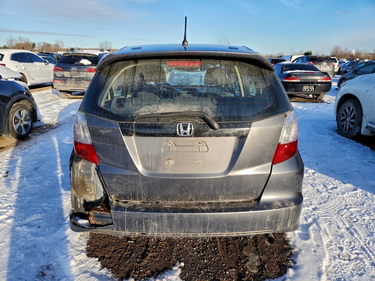 2014 Honda Fit Lx Gray vin: LUCGE8H52E3003465