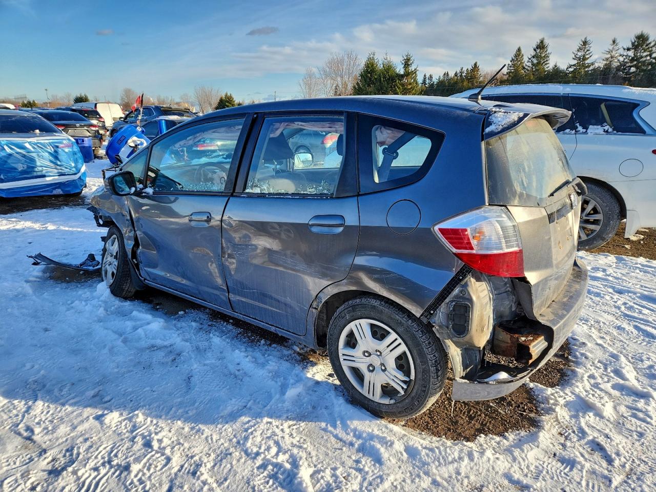 2014 Honda Fit Lx Gray vin: LUCGE8H52E3003465