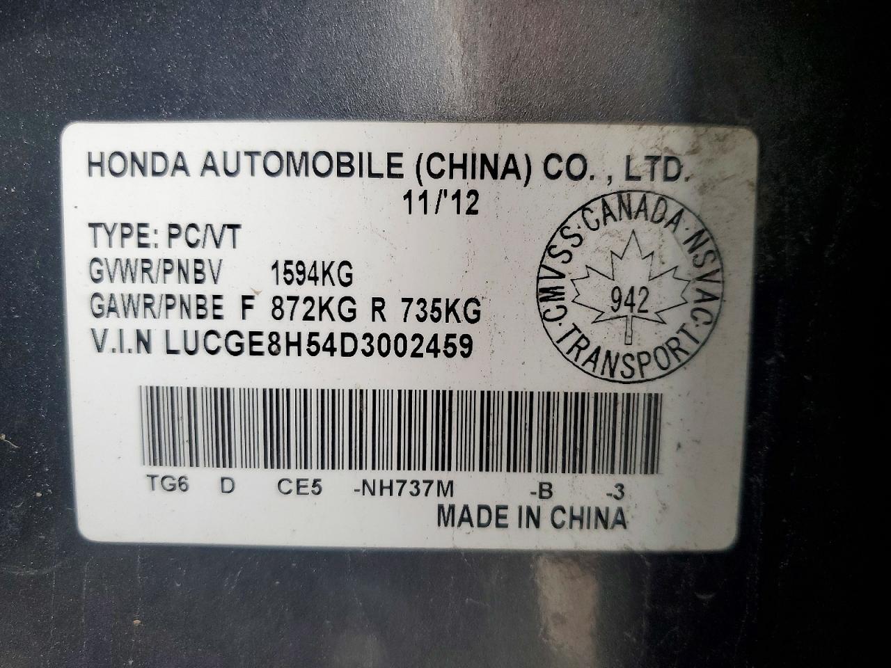 2013 Honda Fit Lx Gray vin: LUCGE8H54D3002459