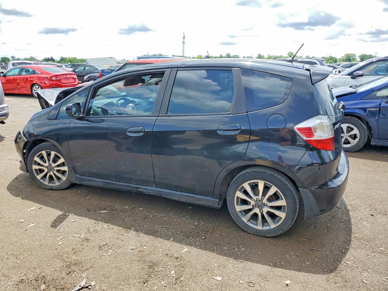 2014 Honda Fit Sport Black vin: LUCGE8H77E3002099
