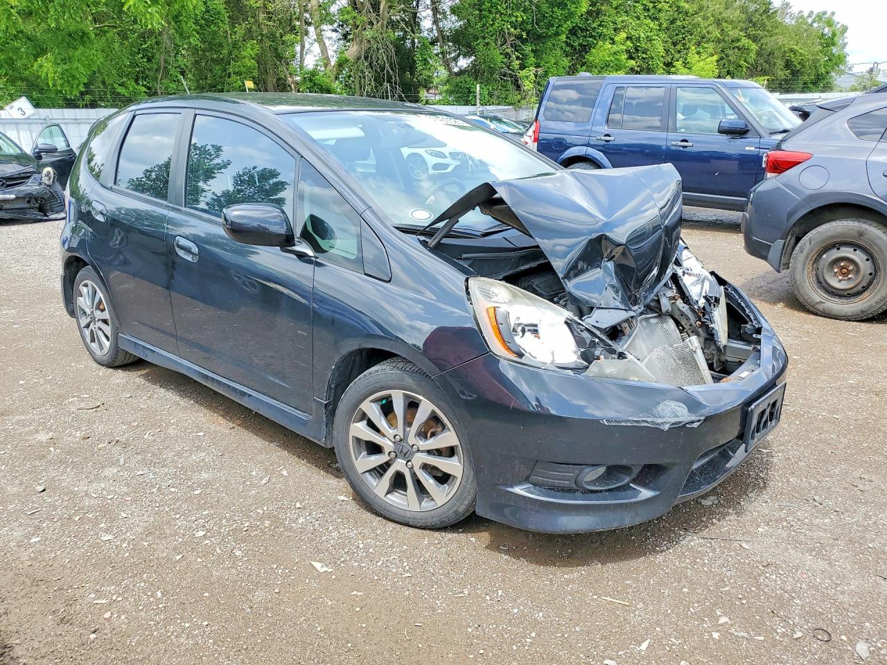 2014 Honda Fit Sport Black vin: LUCGE8H77E3002099