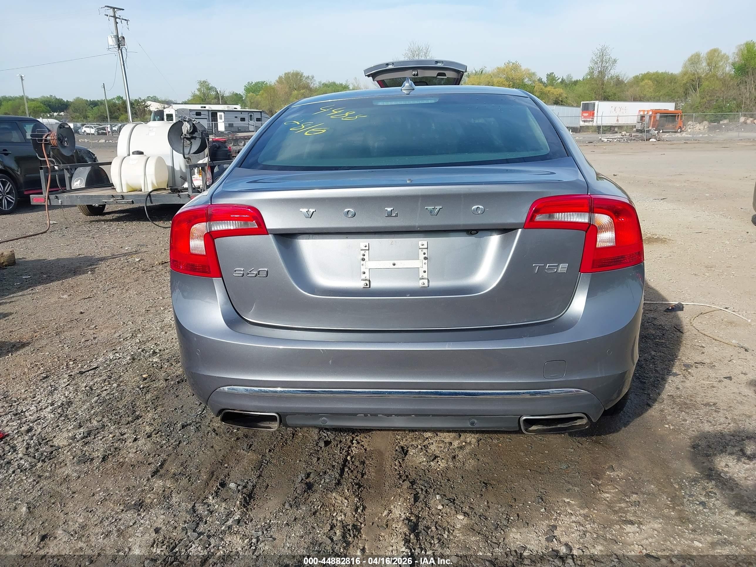 2016 Volvo S60 Inscription T5 Drive-e Premier Gray vin: LYV402FK1GB097082