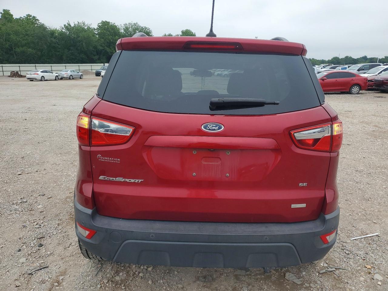 2018 Ford Ecosport Se Red vin: MAJ3P1TE1JC215012