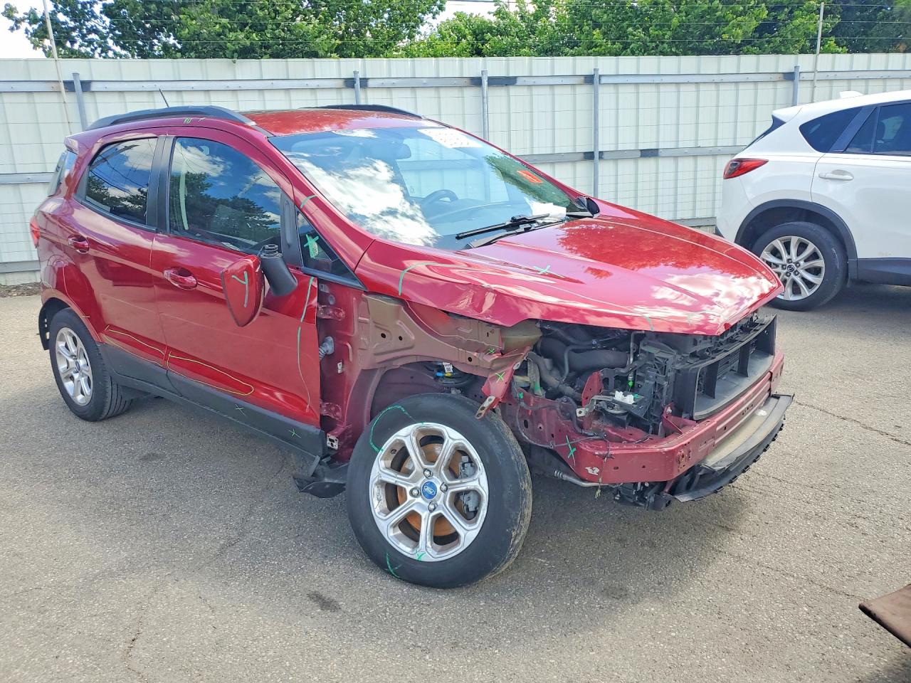 2018 Ford Ecosport Se Red vin: MAJ3P1TE2JC190248