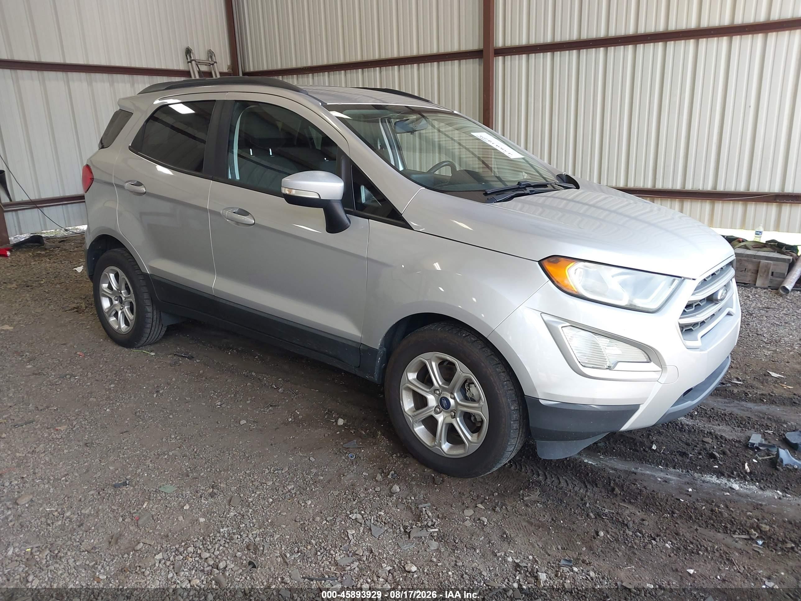 2018 Ford Ecosport Se Серебряный vin: MAJ3P1TE2JC237522