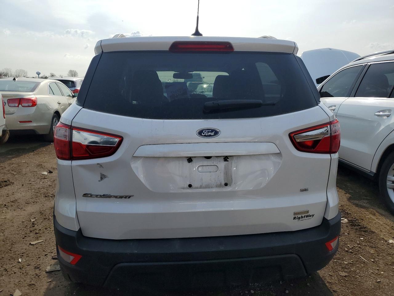 2018 Ford Ecosport Se White vin: MAJ3P1TE7JC168763