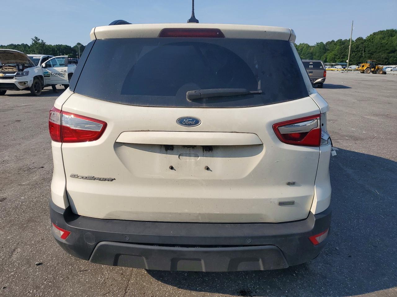 2018 Ford Ecosport Se White vin: MAJ3P1TE7JC184462