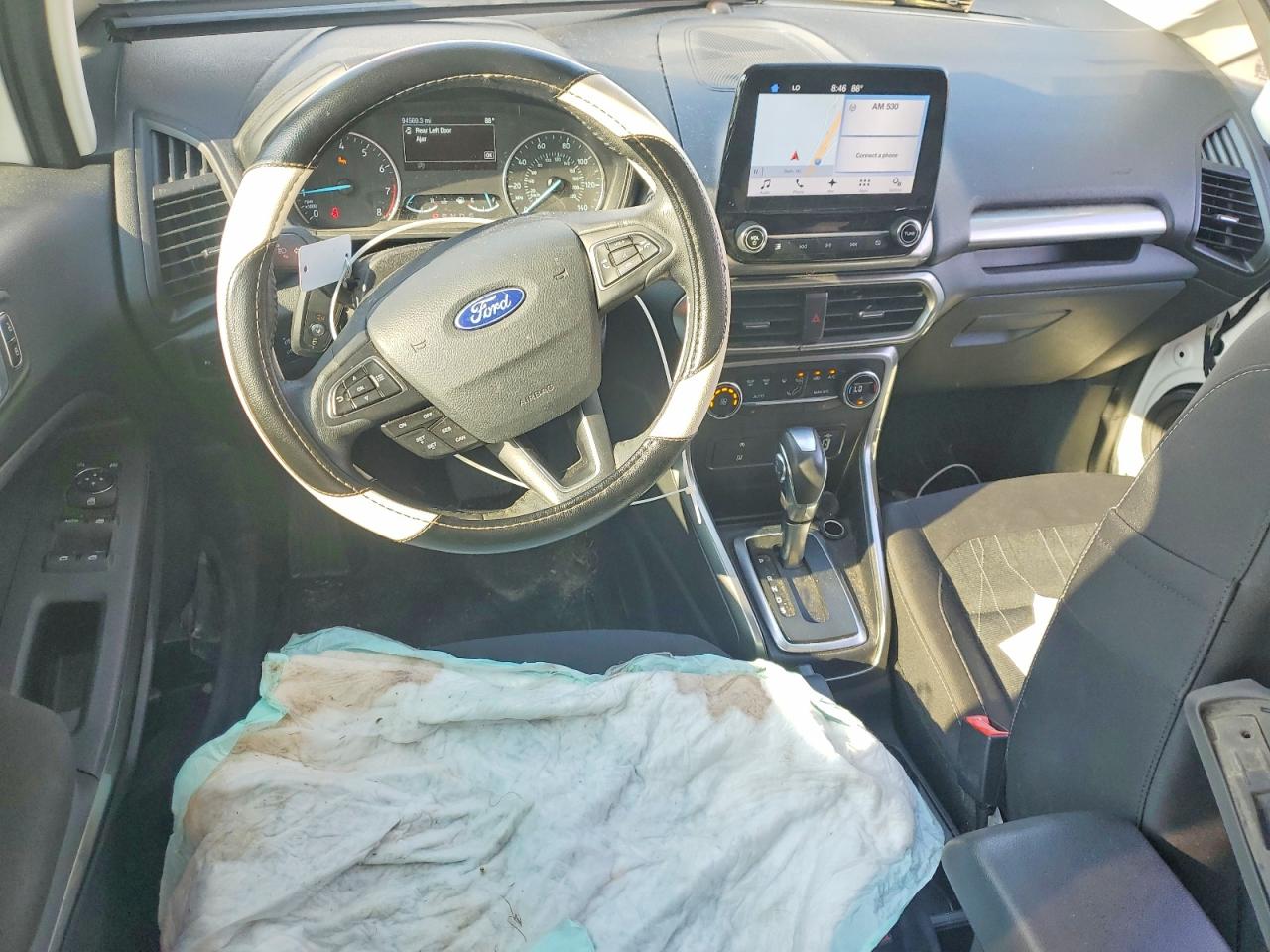 2018 Ford Ecosport Se White vin: MAJ3P1TE7JC184462