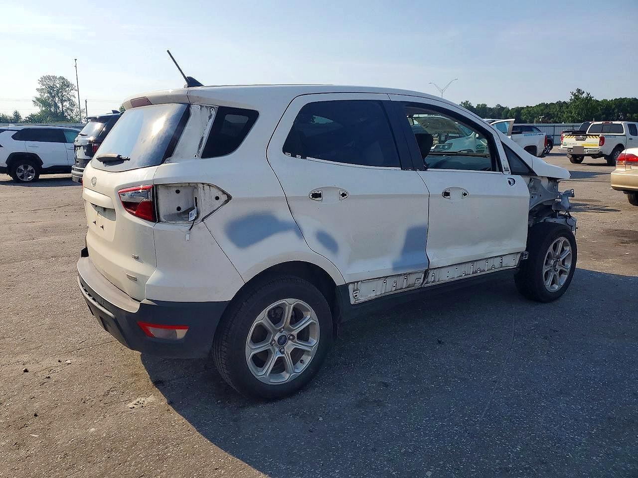 2018 Ford Ecosport Se White vin: MAJ3P1TE7JC184462