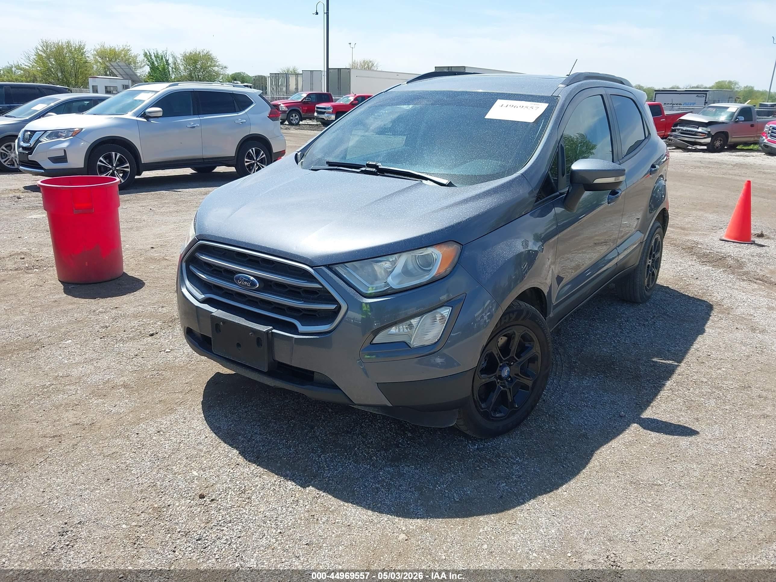 2018 Ford Ecosport Se Gray vin: MAJ3P1TE7JC216925