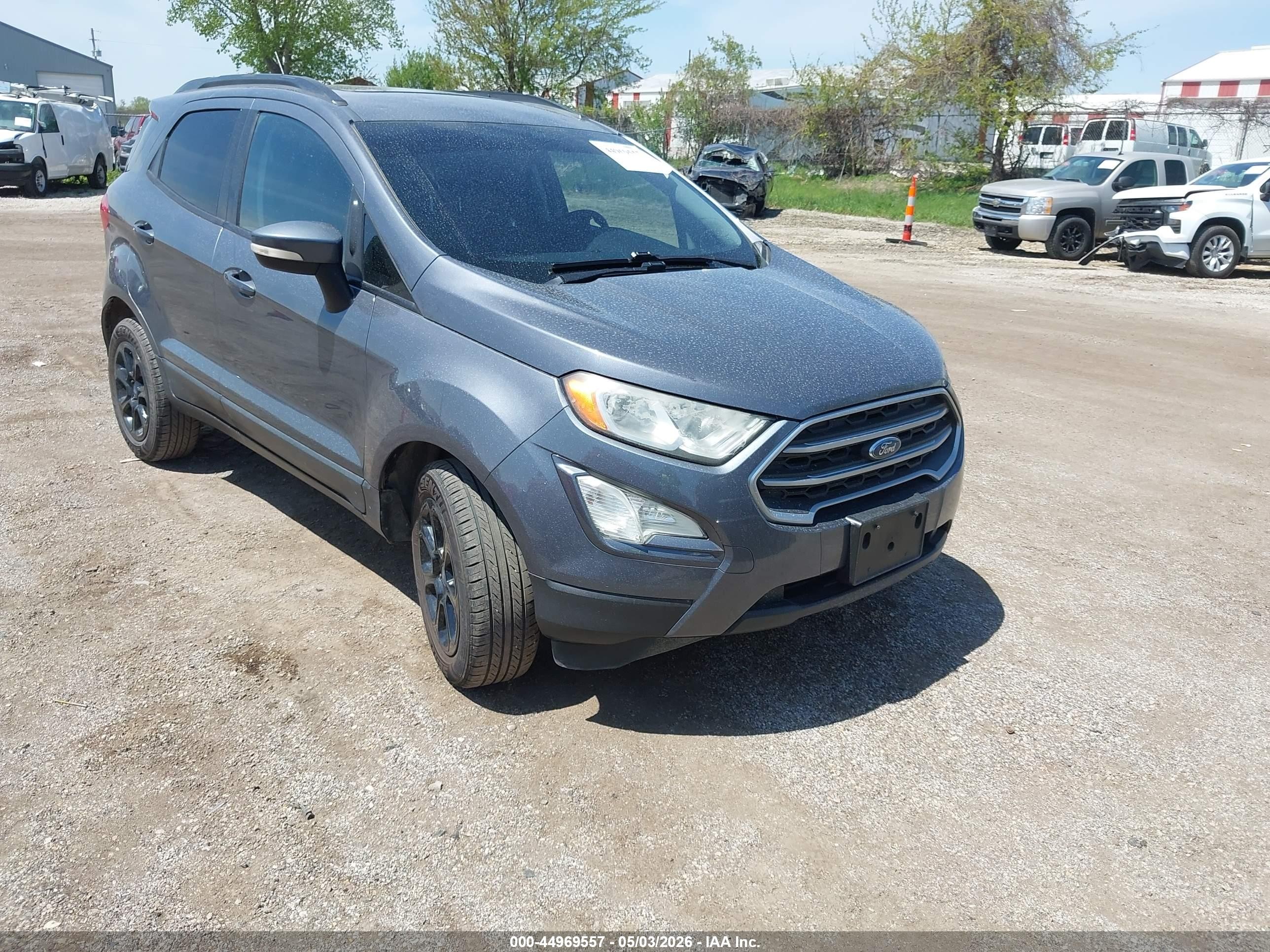 2018 Ford Ecosport Se Gray vin: MAJ3P1TE7JC216925
