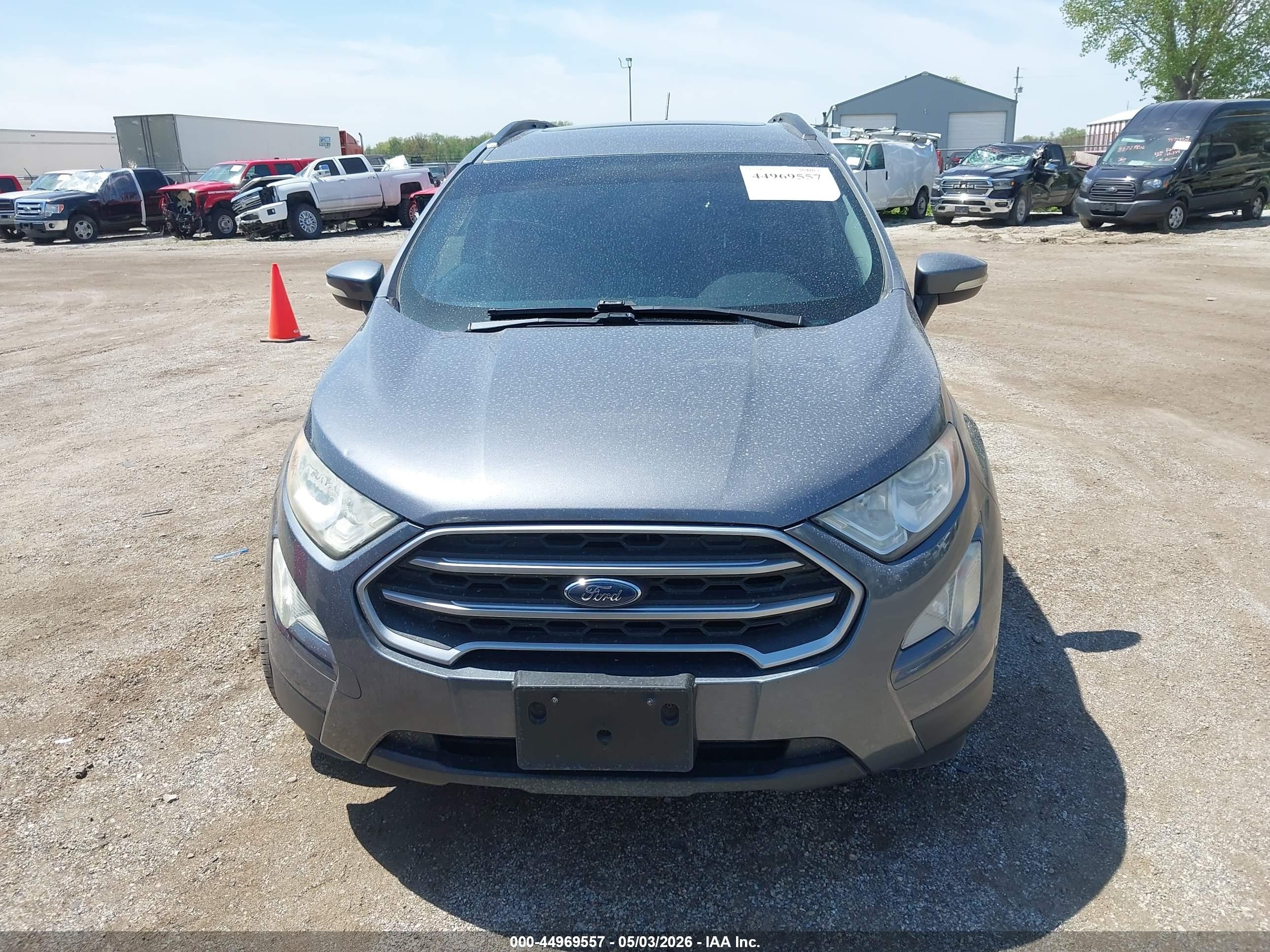 2018 Ford Ecosport Se Gray vin: MAJ3P1TE7JC216925