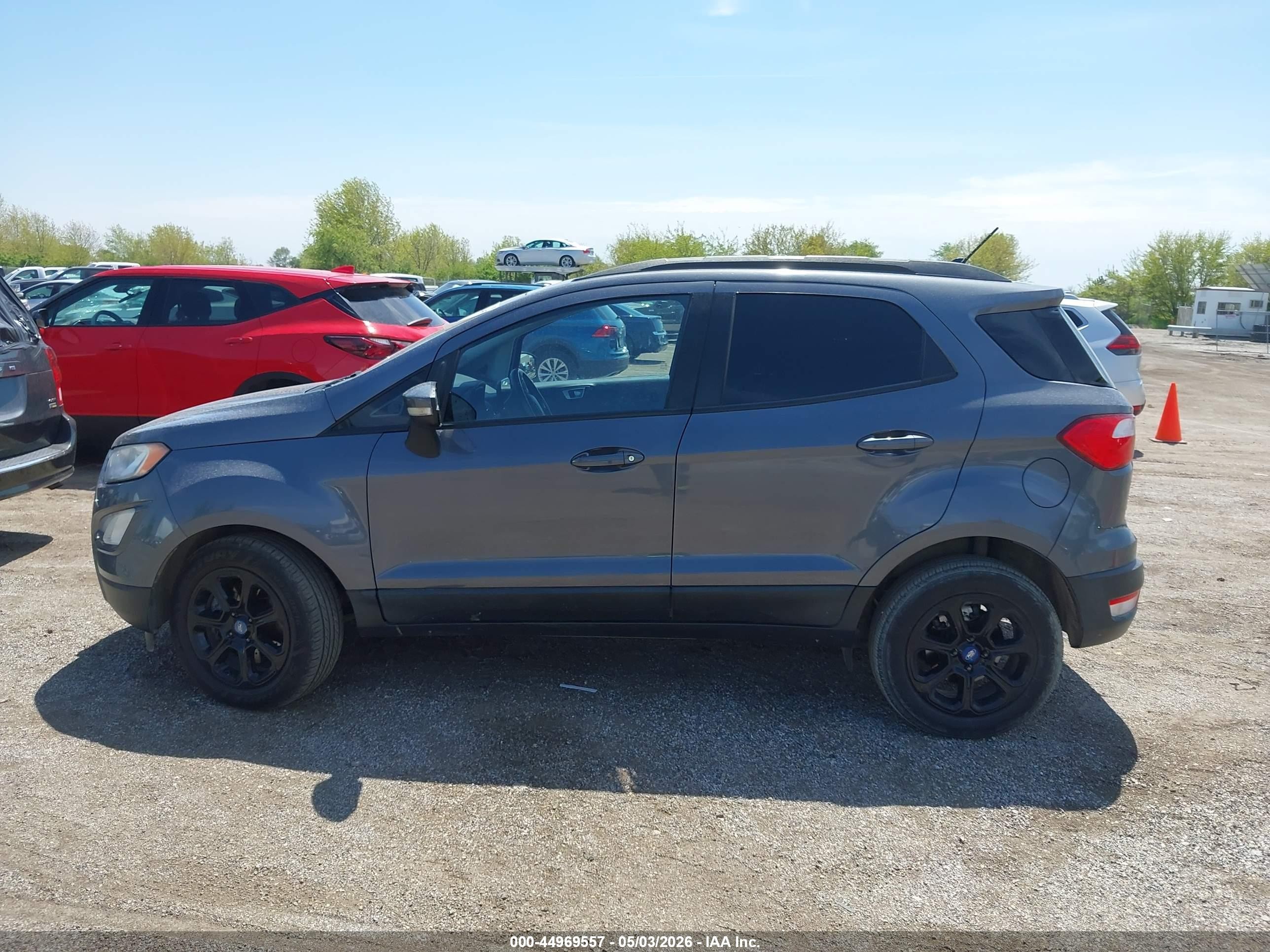 2018 Ford Ecosport Se Gray vin: MAJ3P1TE7JC216925