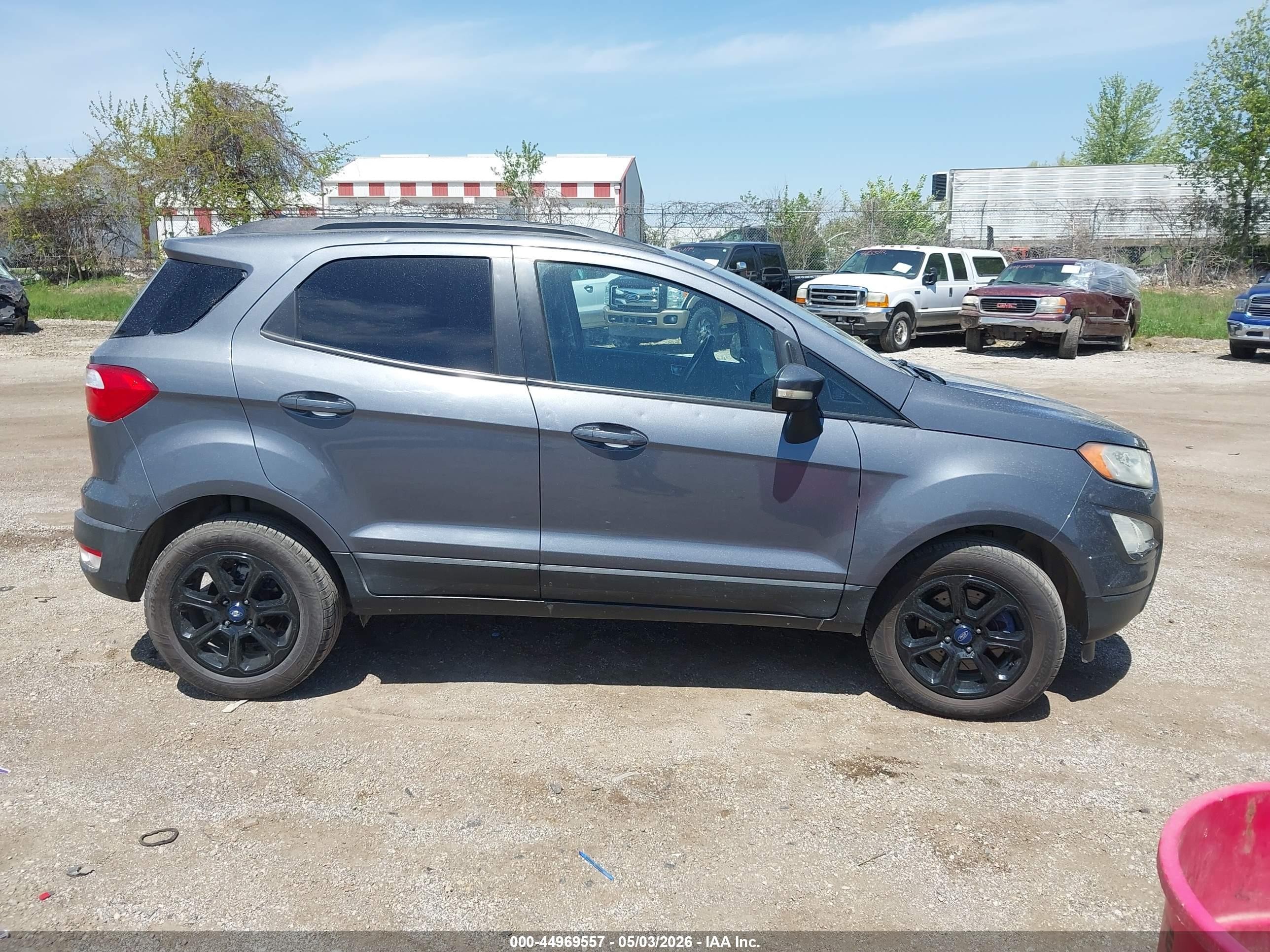 2018 Ford Ecosport Se Gray vin: MAJ3P1TE7JC216925