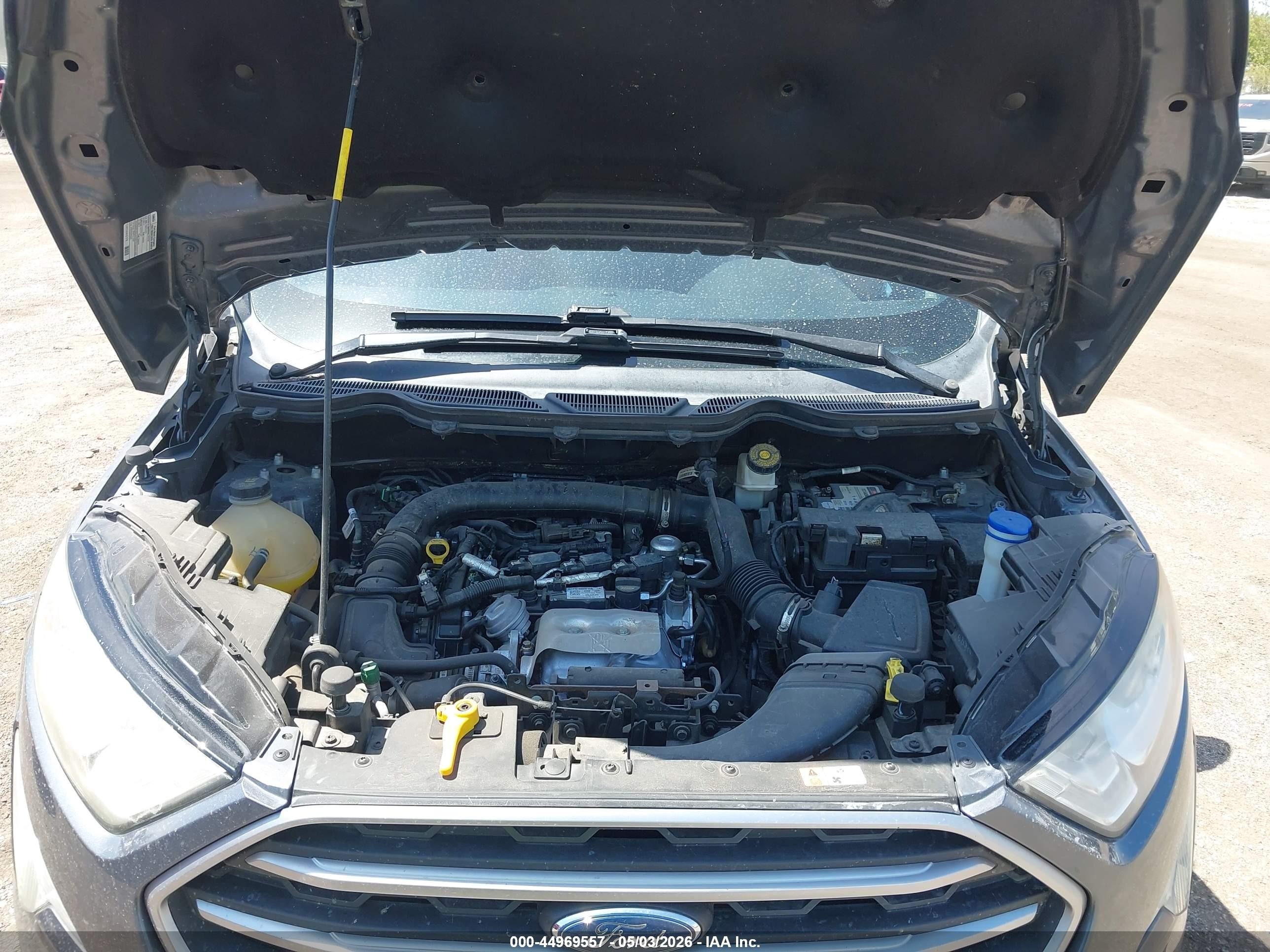 2018 Ford Ecosport Se Gray vin: MAJ3P1TE7JC216925
