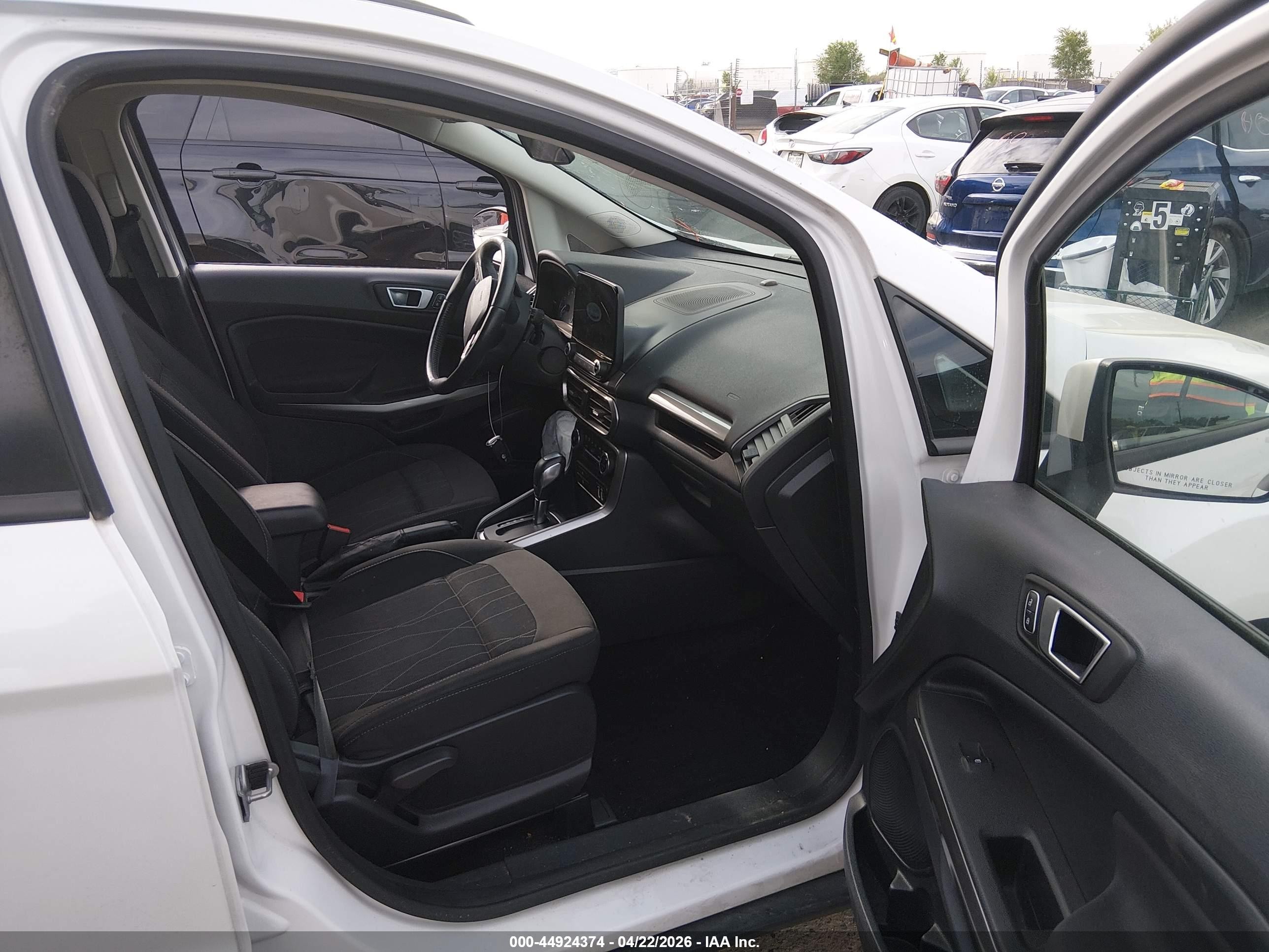 2018 Ford Ecosport Se White vin: MAJ3P1TE7JC233837