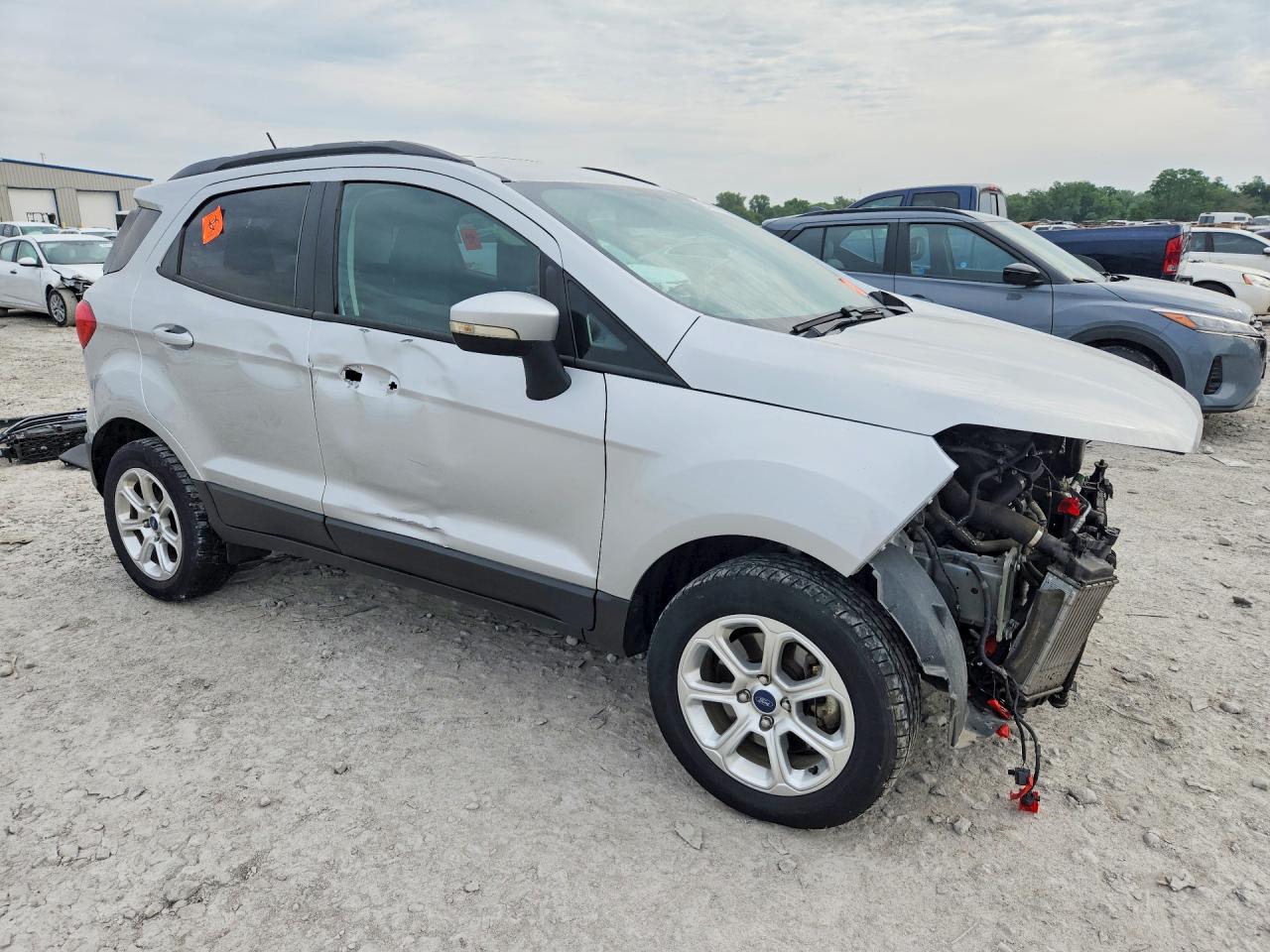 2018 Ford Ecosport Se Silver vin: MAJ3P1TEXJC182799