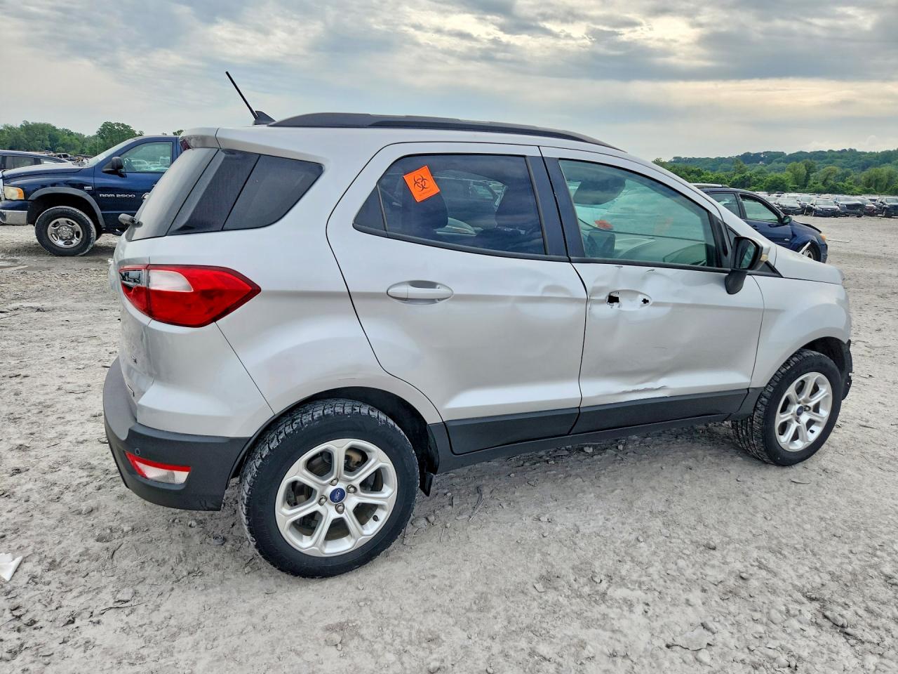 2018 Ford Ecosport Se Silver vin: MAJ3P1TEXJC182799