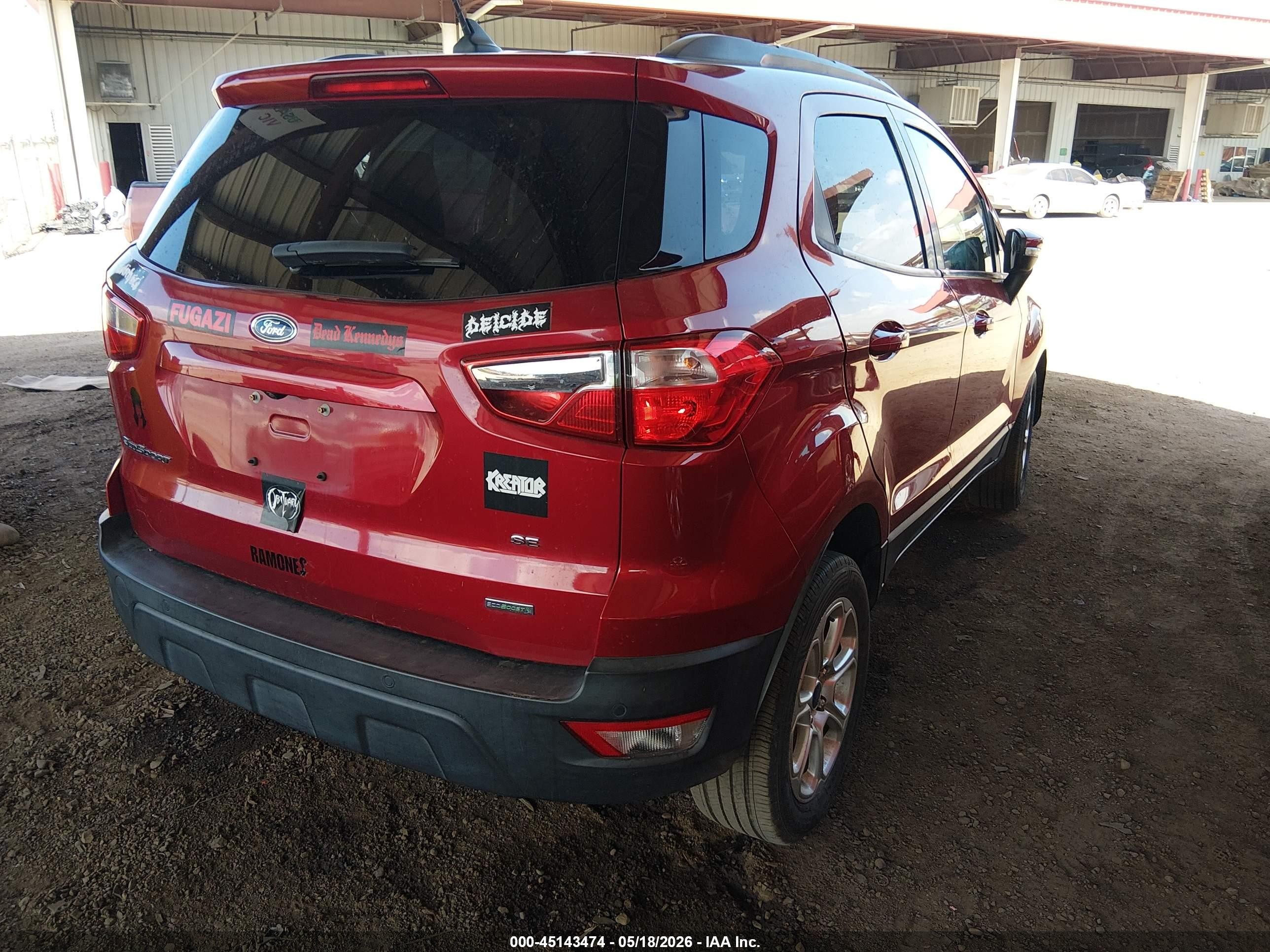 2018 Ford Ecosport Se Red vin: MAJ3P1TEXJC209354