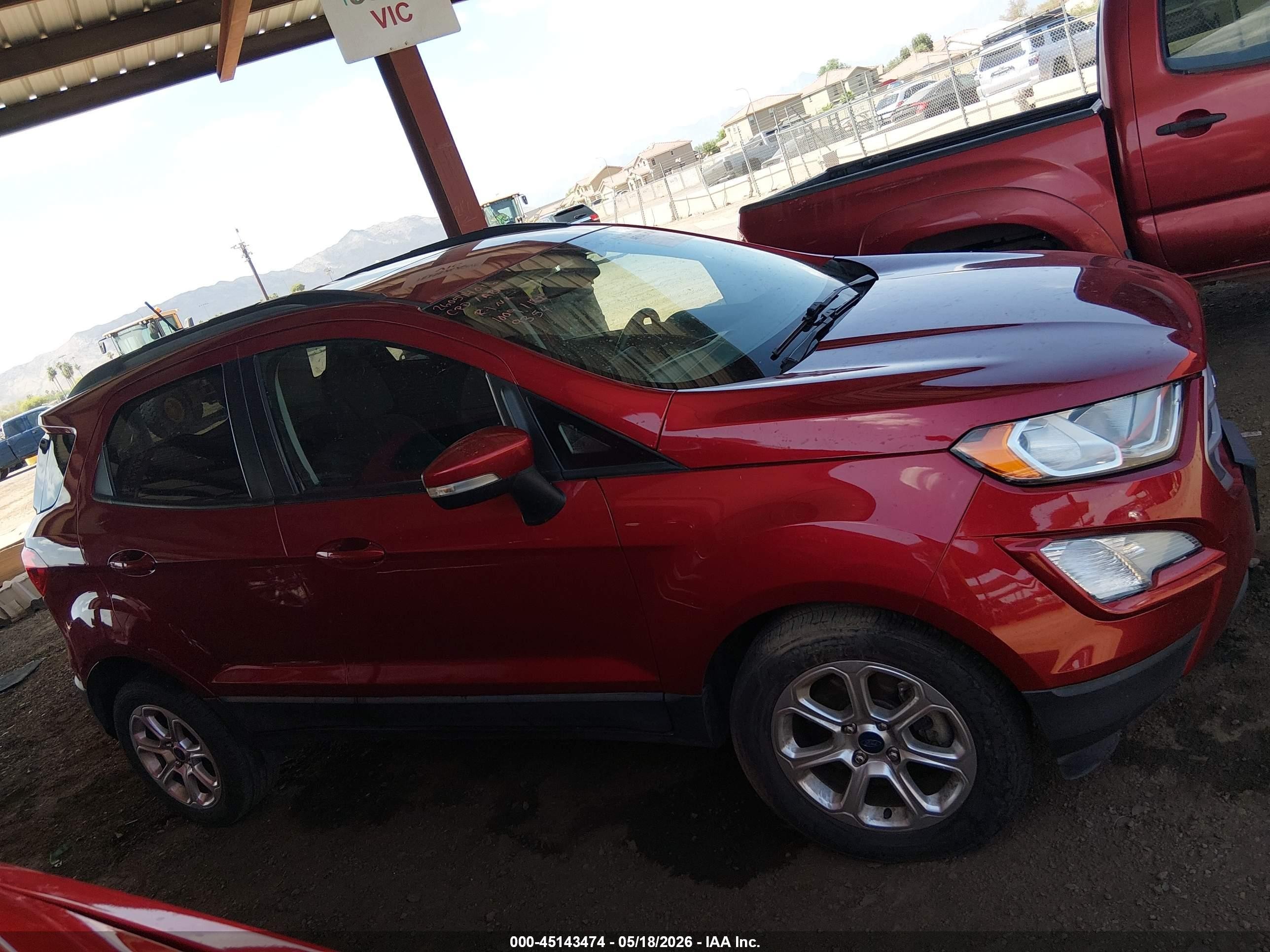 2018 Ford Ecosport Se Red vin: MAJ3P1TEXJC209354