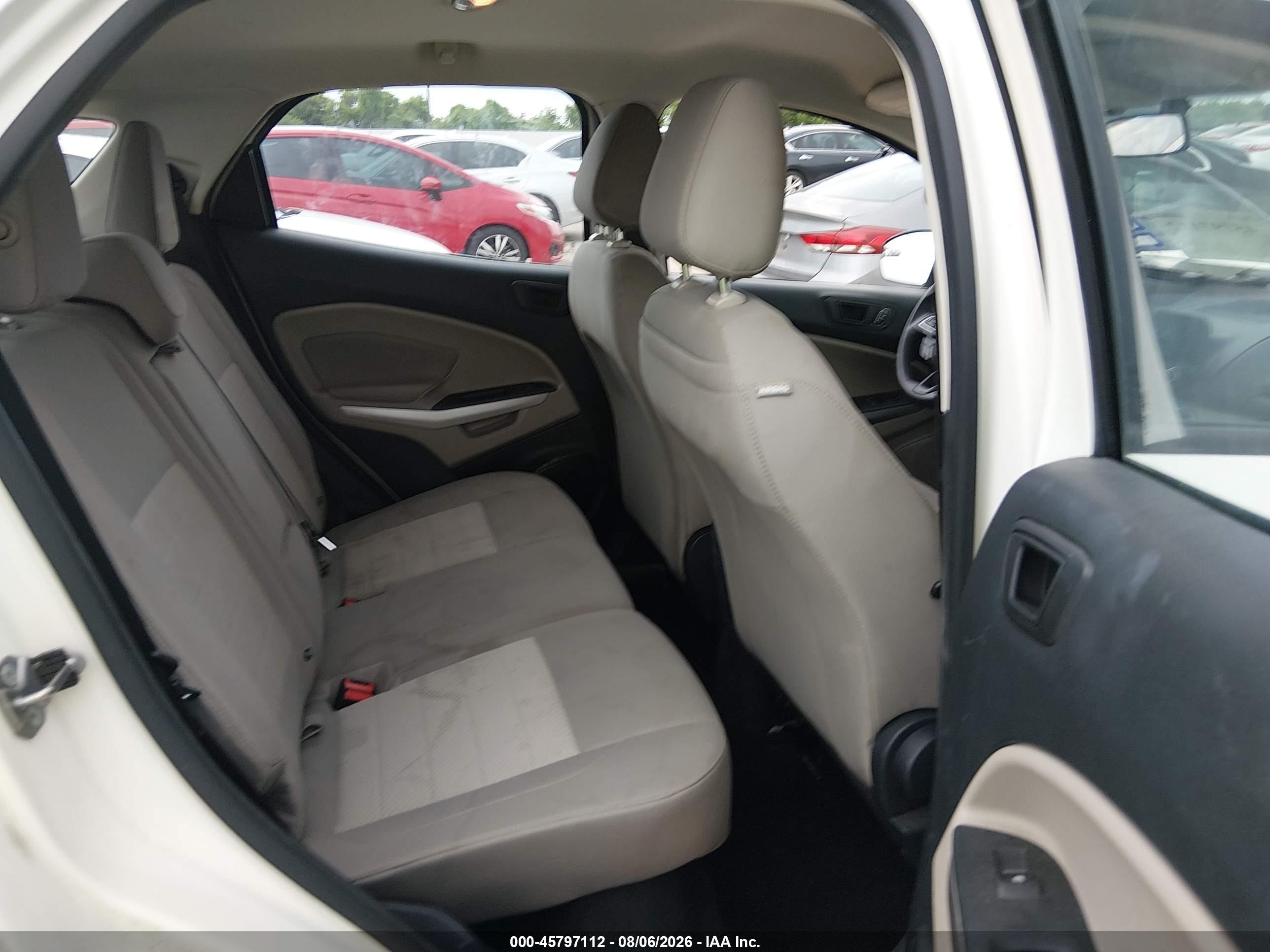 2020 Ford Ecosport S Белый vin: MAJ3S2FE2LC324047