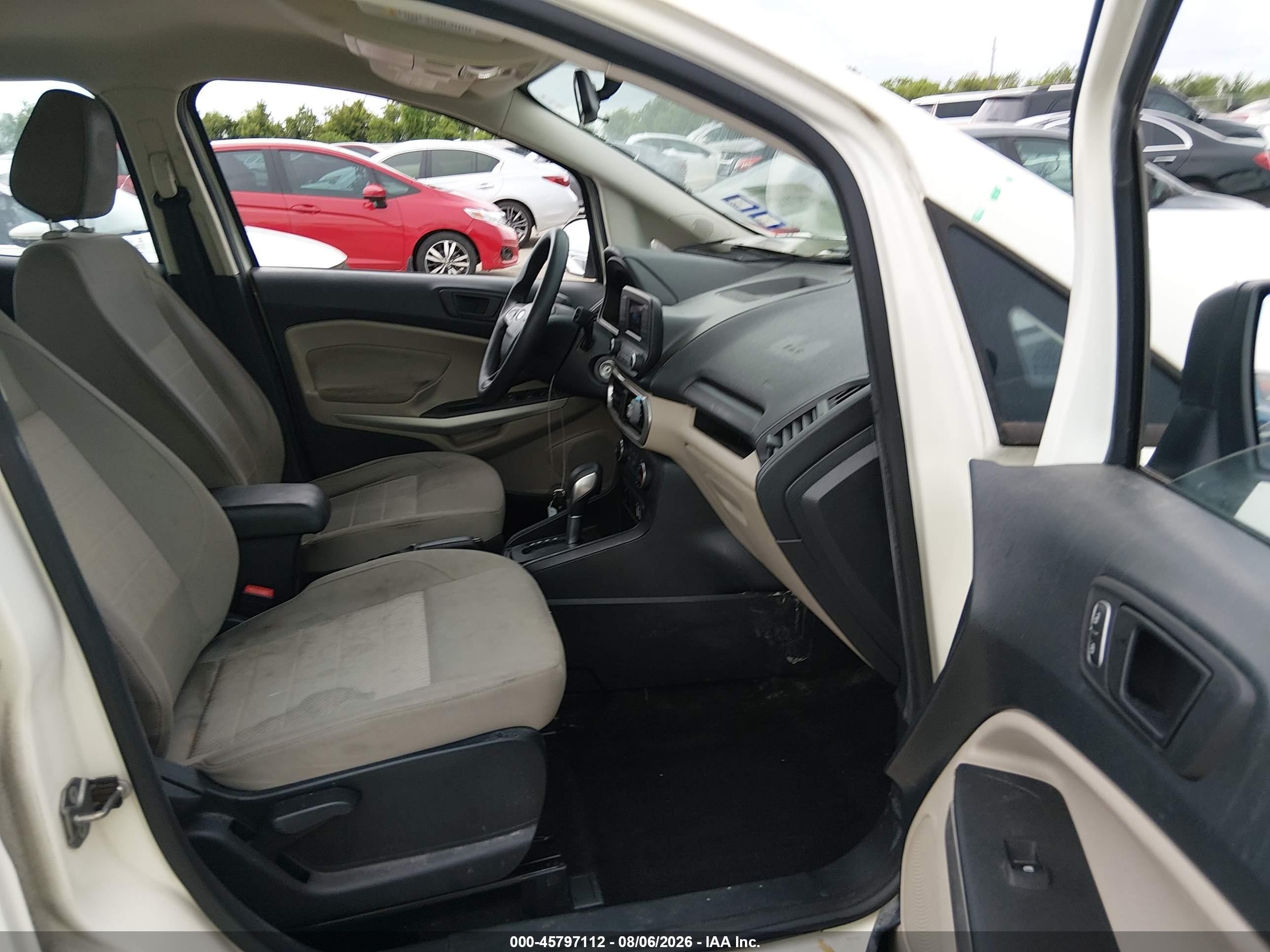 2020 Ford Ecosport S Белый vin: MAJ3S2FE2LC324047