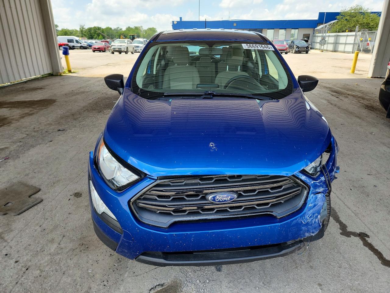 2021 Ford Ecosport S Blue vin: MAJ3S2FE3MC426670