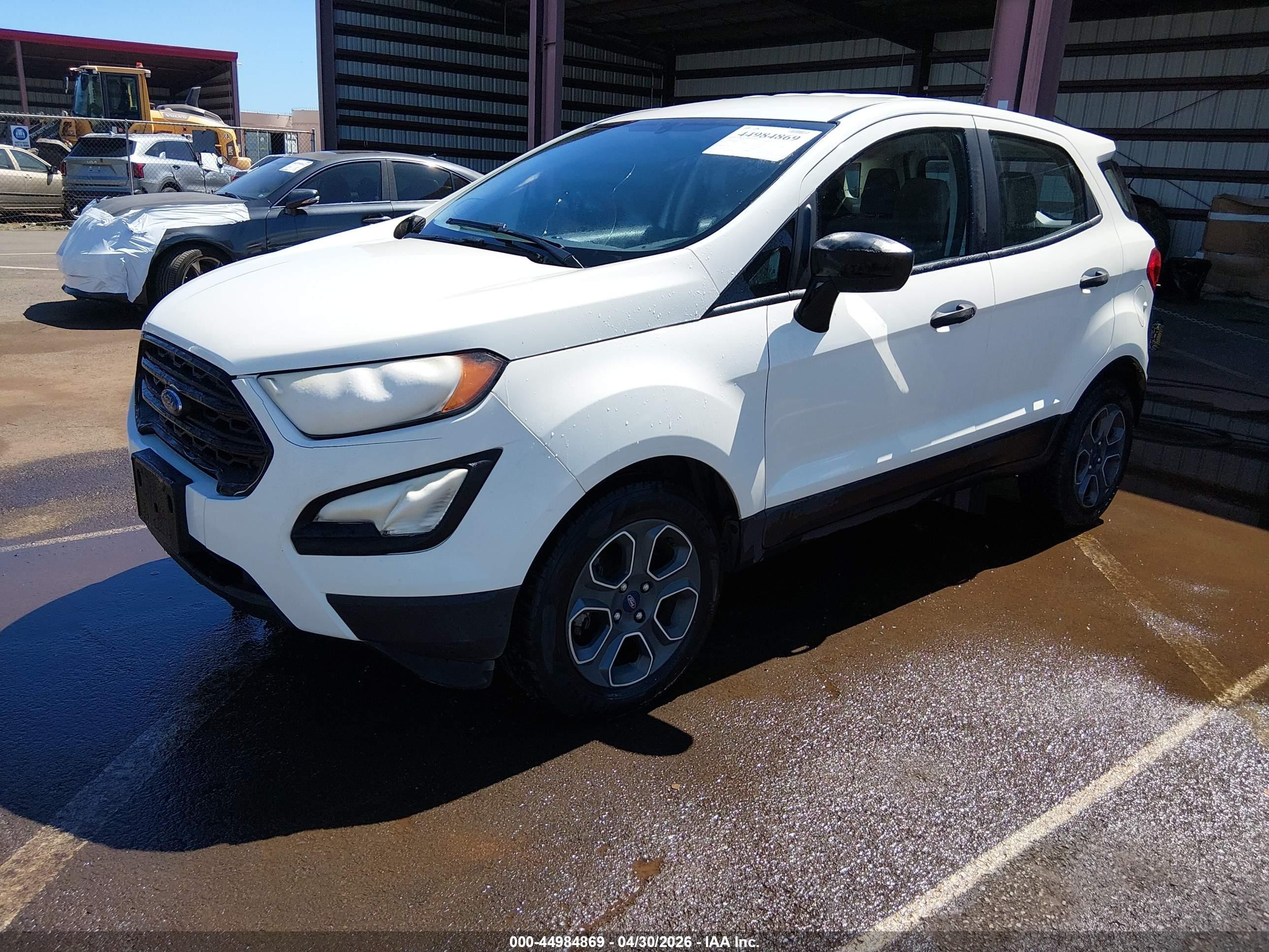 2020 Ford Ecosport S Белый vin: MAJ3S2FE4LC377235