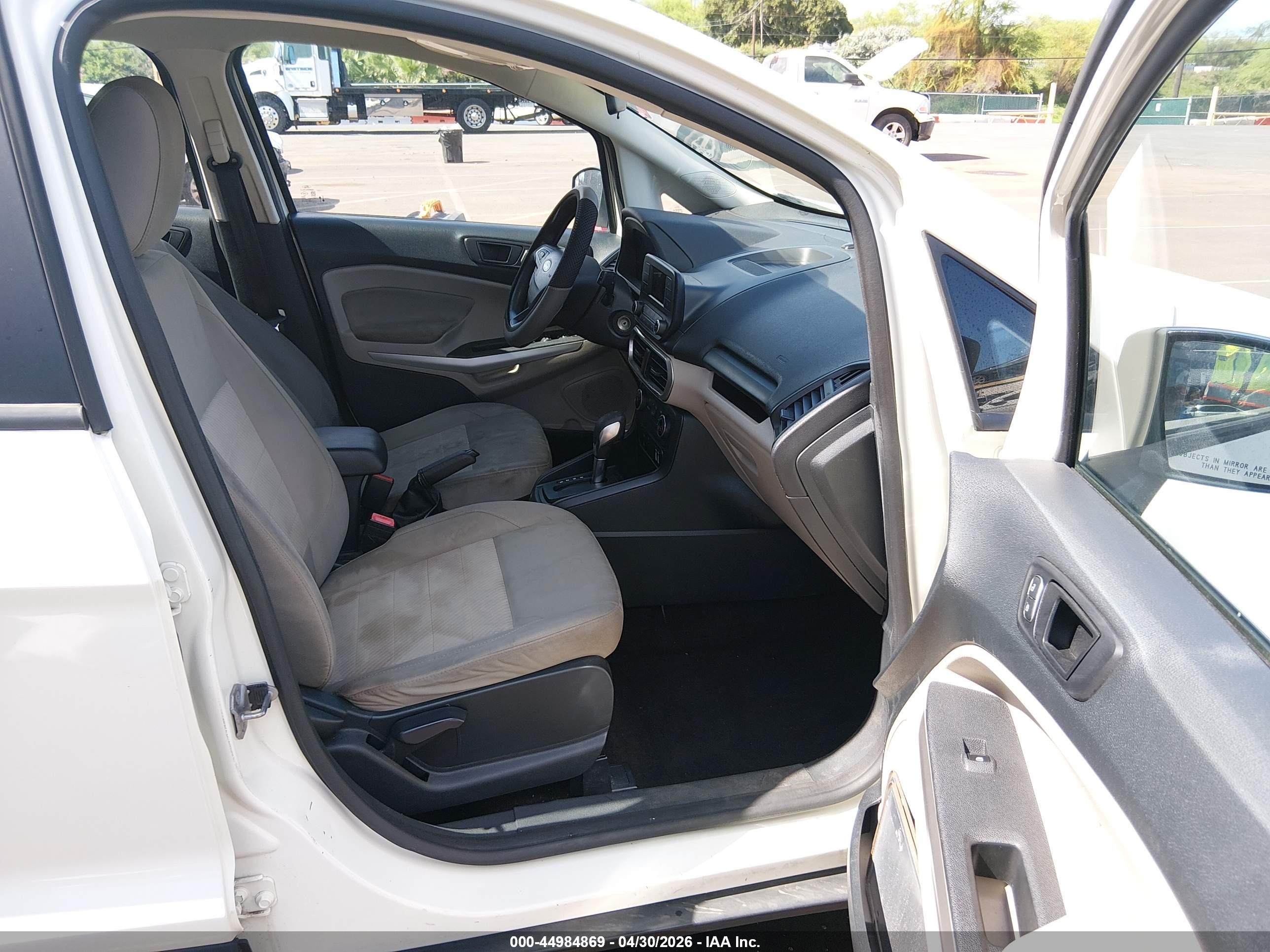 2020 Ford Ecosport S Белый vin: MAJ3S2FE4LC377235