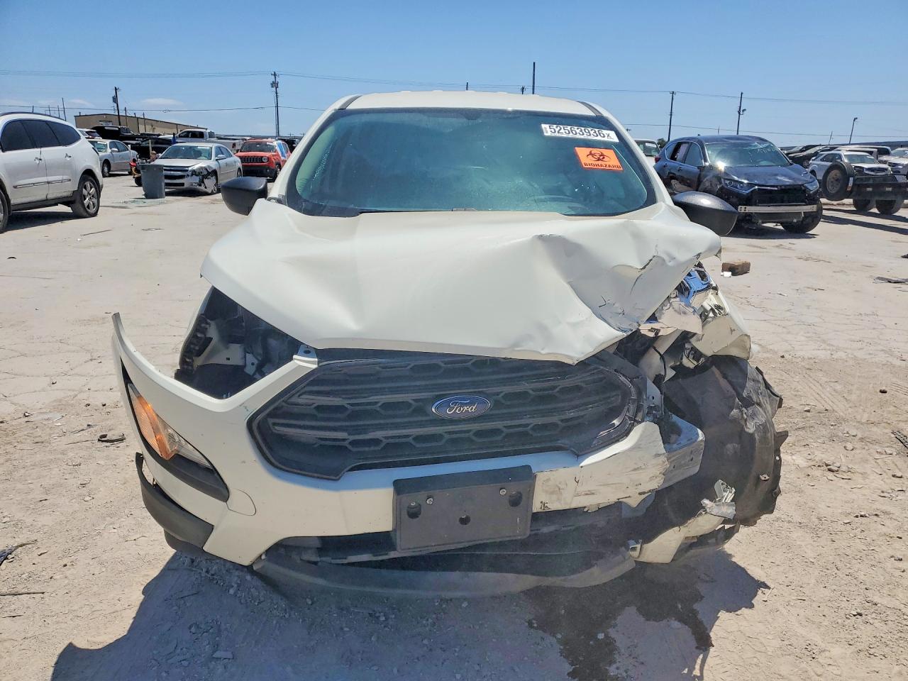 2021 Ford Ecosport S White vin: MAJ3S2FE4MC397146