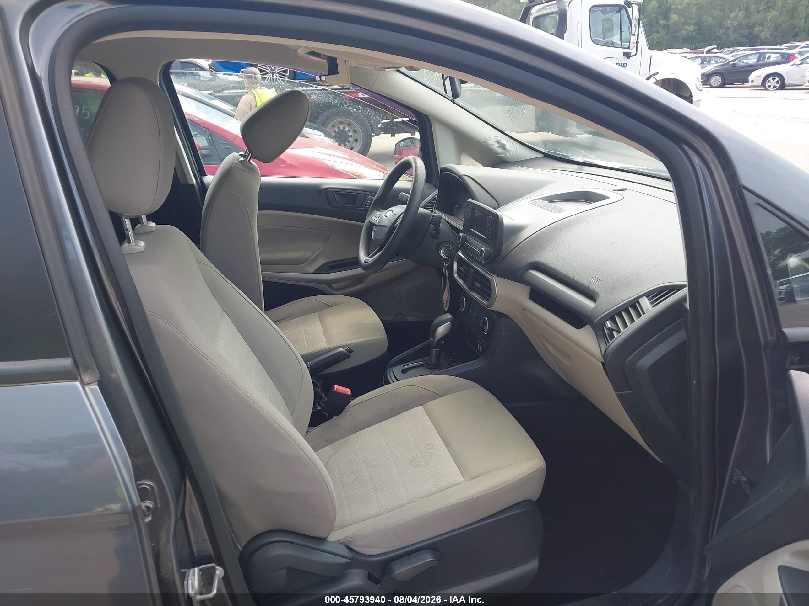 2020 Ford Ecosport S Gray vin: MAJ3S2FE7LC387094