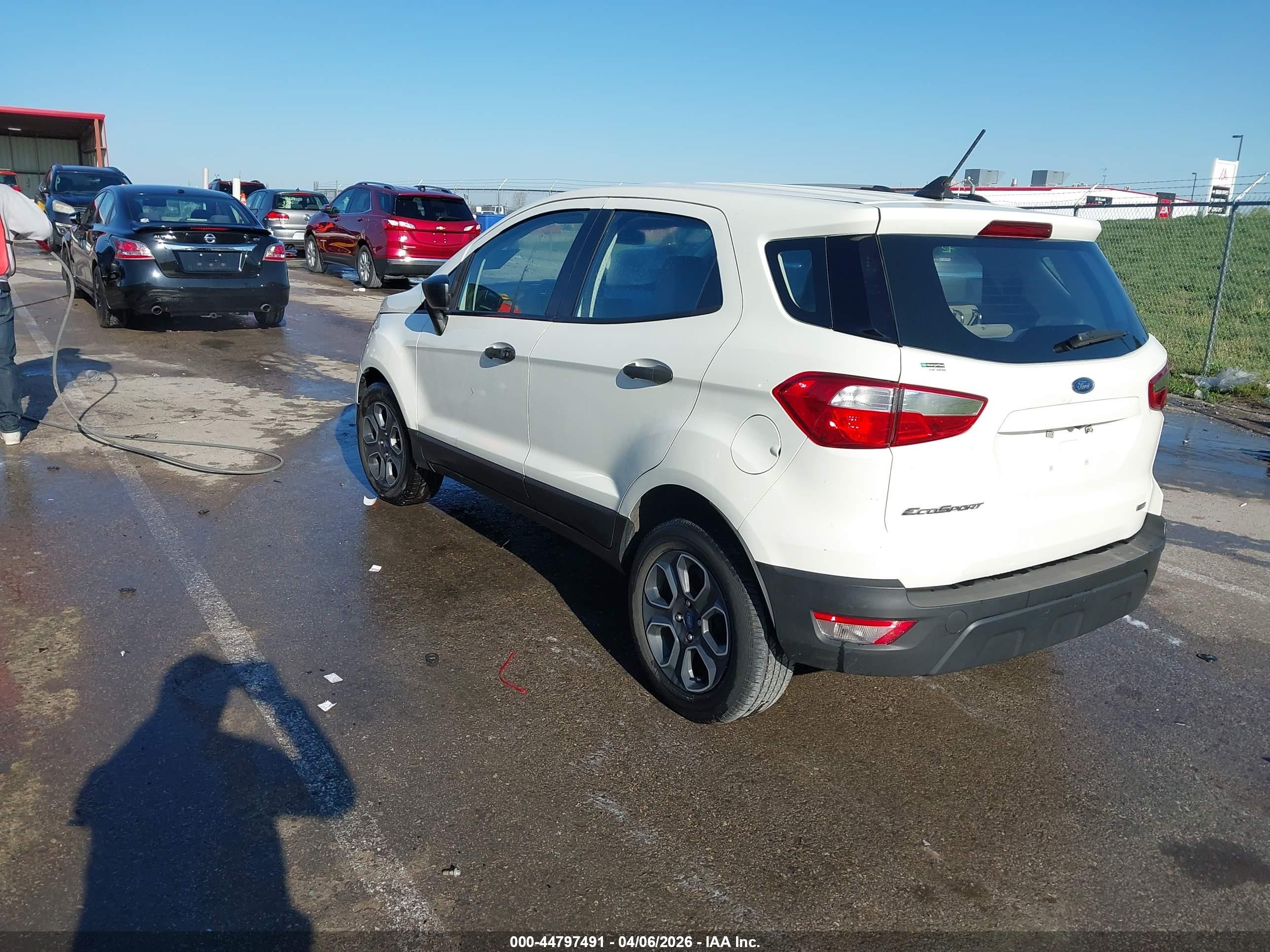2020 Ford Ecosport S White vin: MAJ3S2FE8LC384995