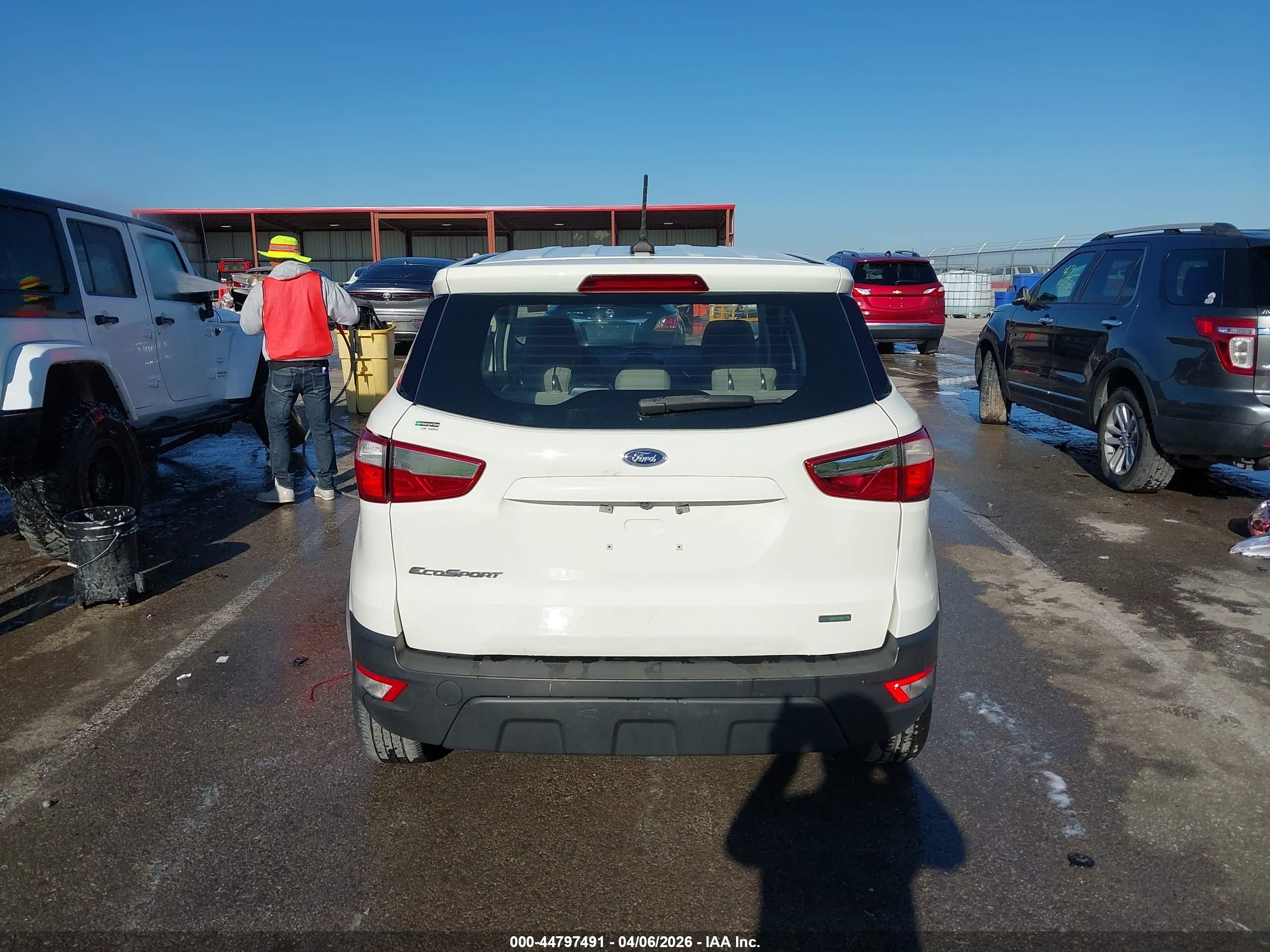 2020 Ford Ecosport S White vin: MAJ3S2FE8LC384995