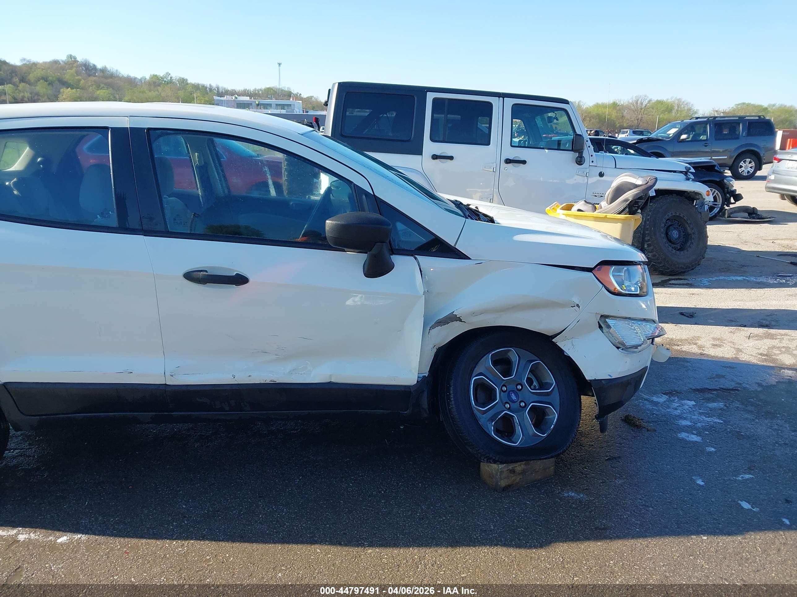 2020 Ford Ecosport S White vin: MAJ3S2FE8LC384995
