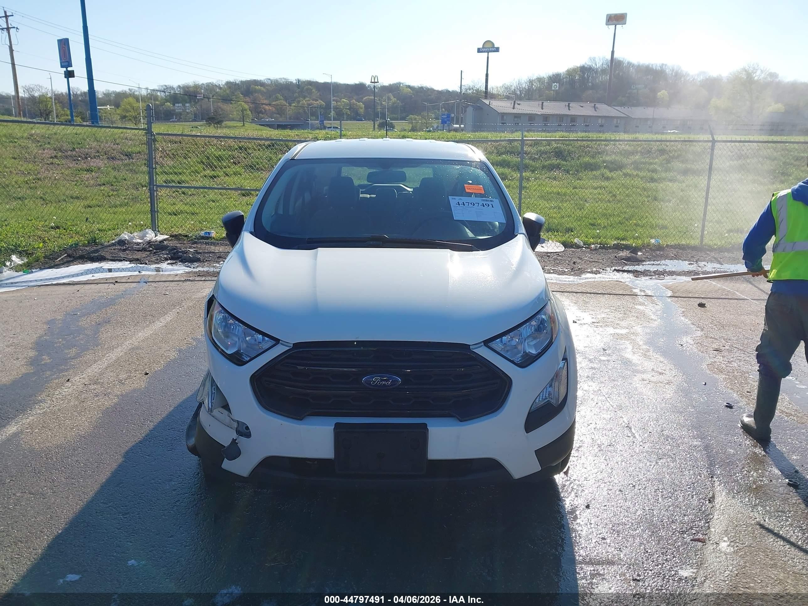 2020 Ford Ecosport S White vin: MAJ3S2FE8LC384995