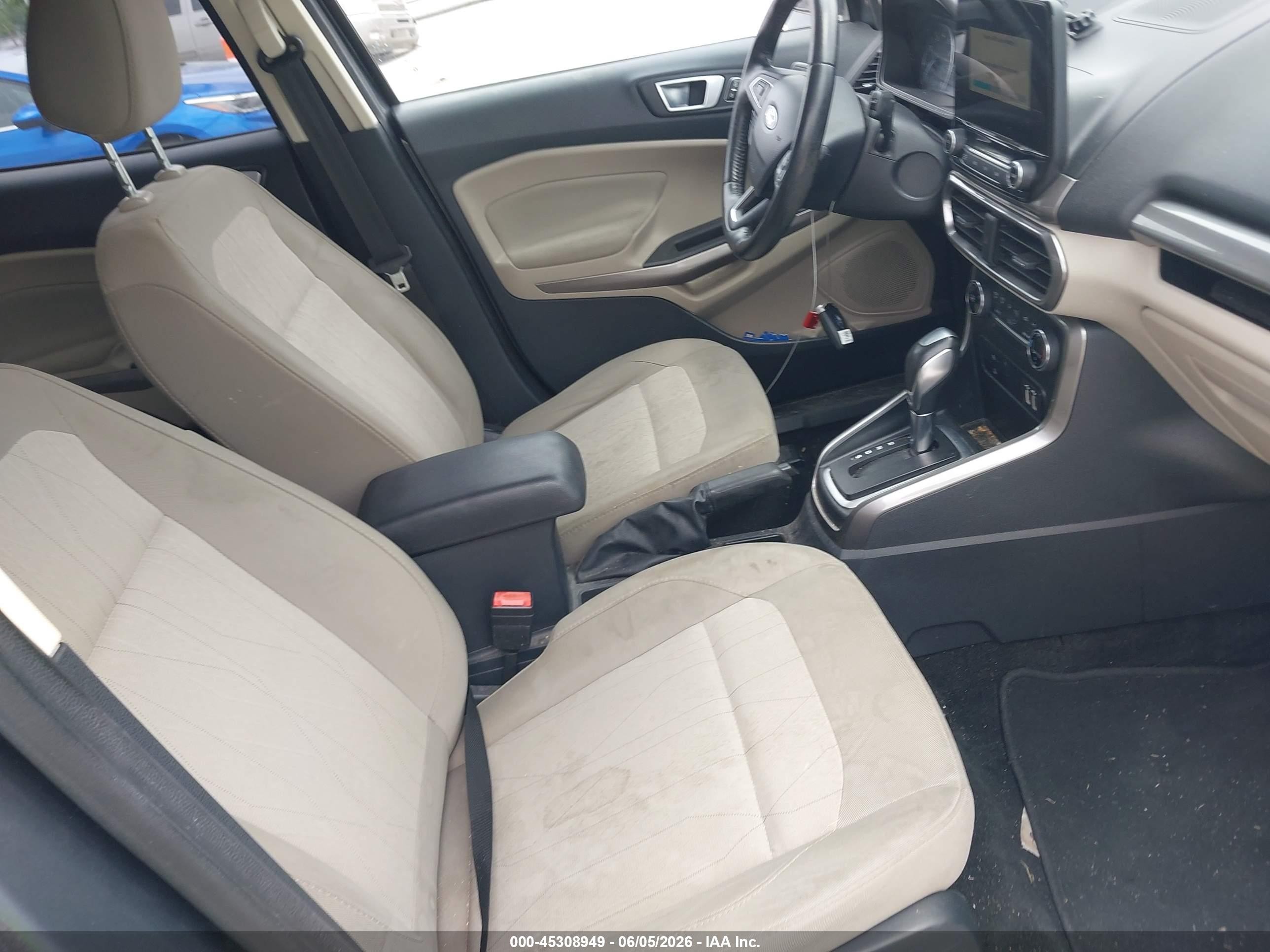 2019 Ford Ecosport Se Gray vin: MAJ3S2GE0KC267795