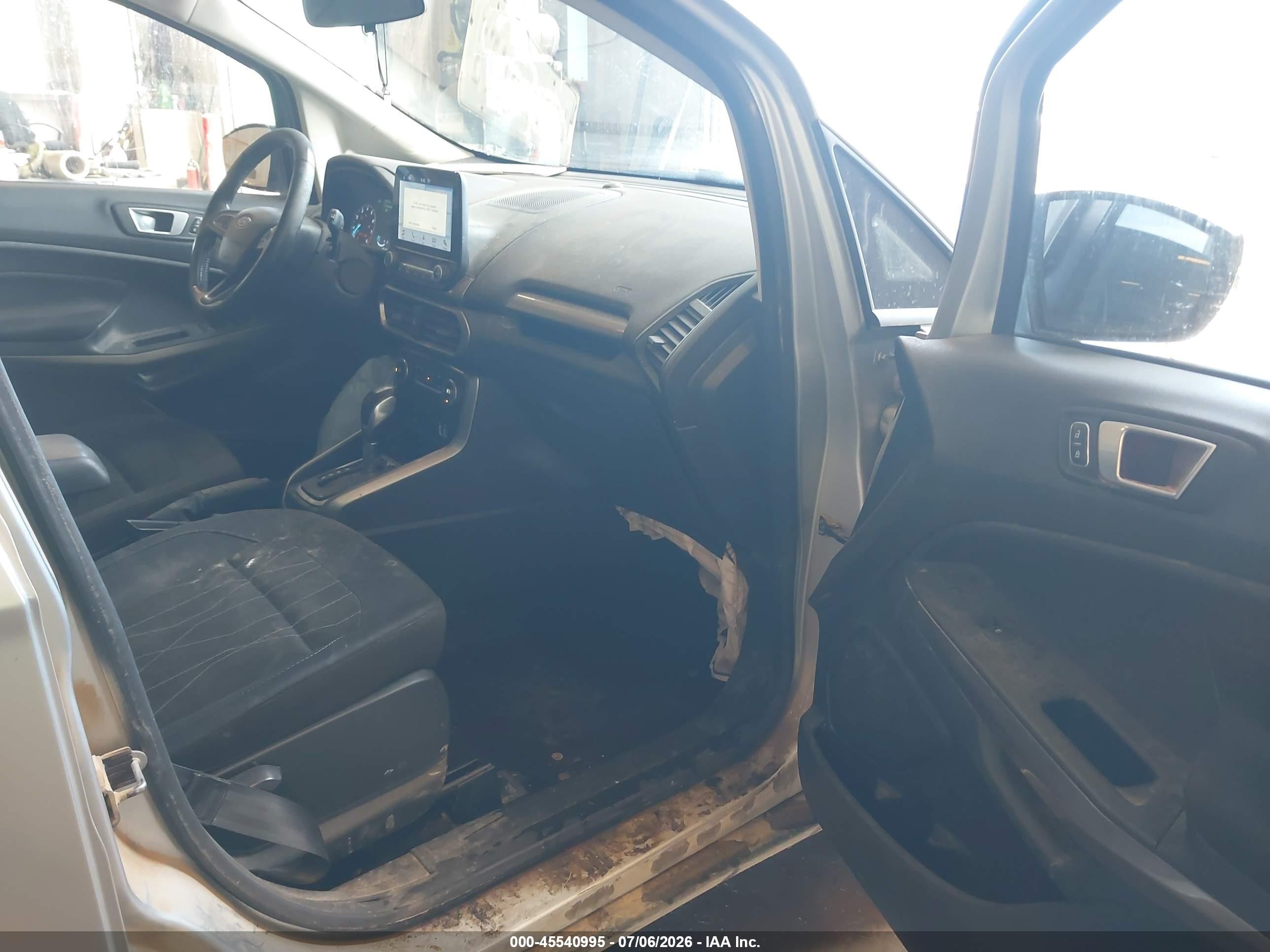 2019 Ford Ecosport Se Silver vin: MAJ3S2GE0KC271622