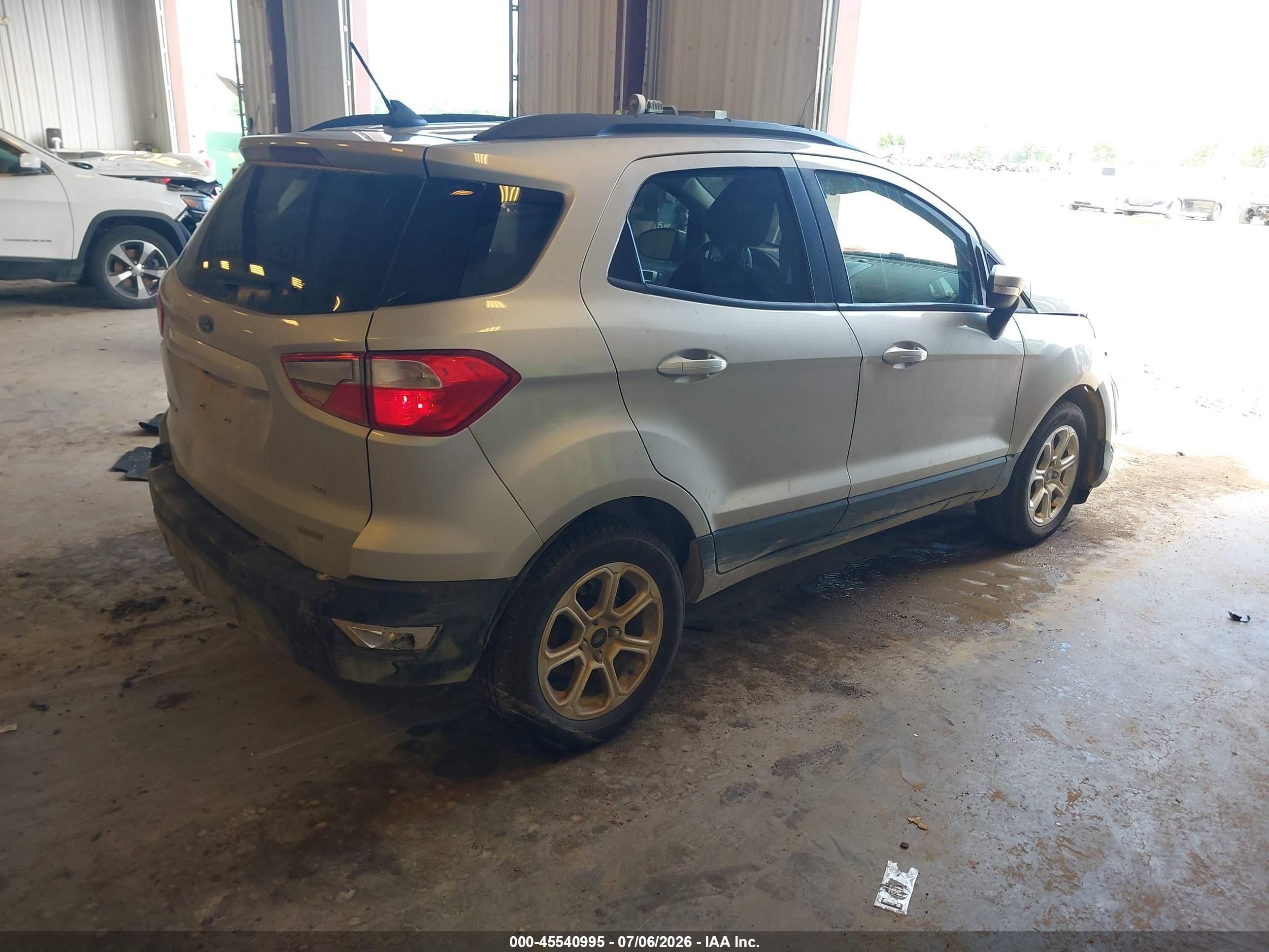 2019 Ford Ecosport Se Silver vin: MAJ3S2GE0KC271622