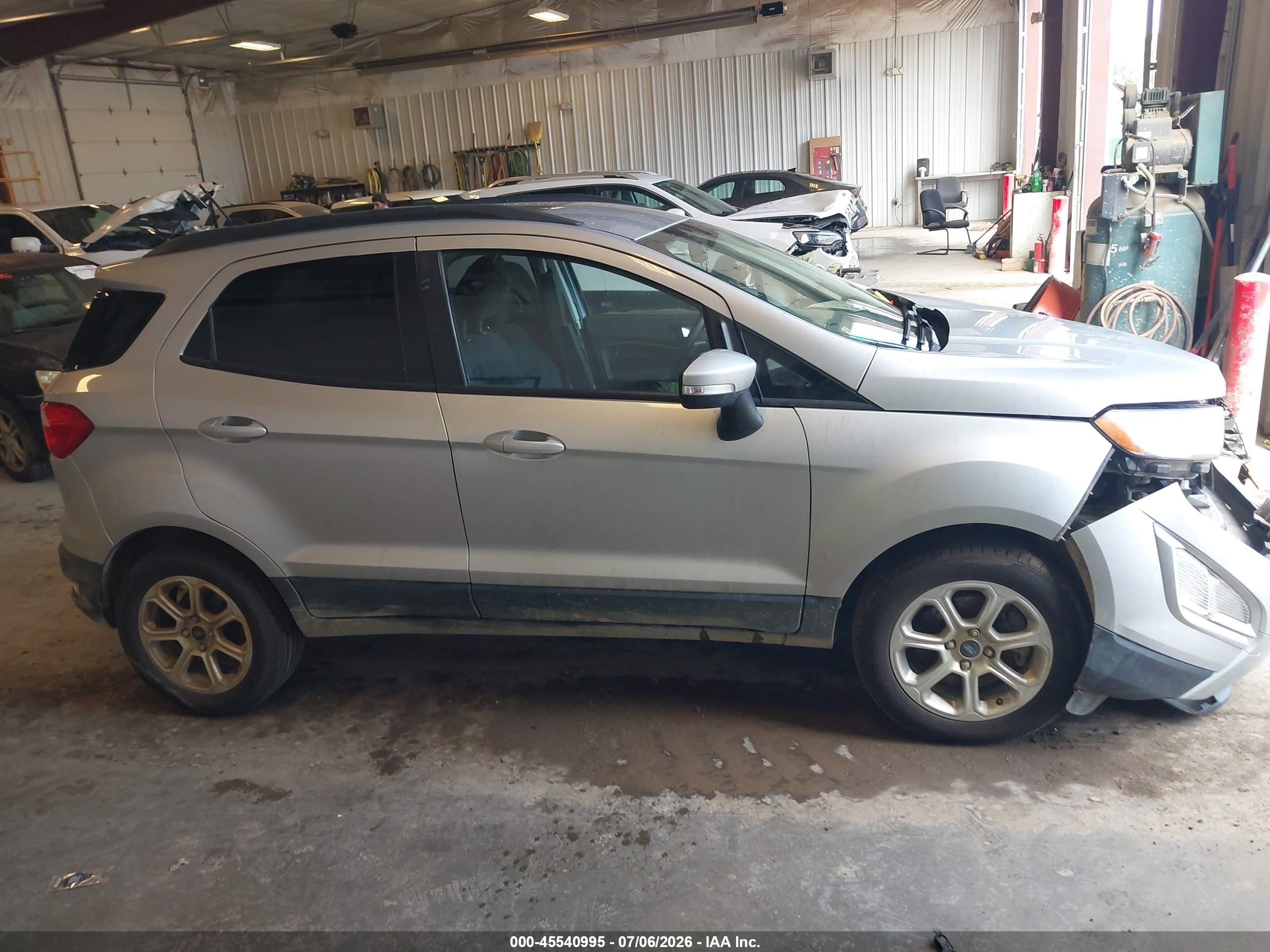 2019 Ford Ecosport Se Silver vin: MAJ3S2GE0KC271622