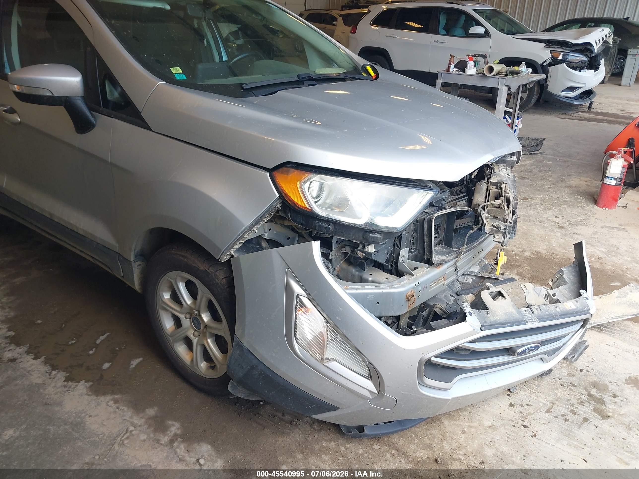 2019 Ford Ecosport Se Silver vin: MAJ3S2GE0KC271622