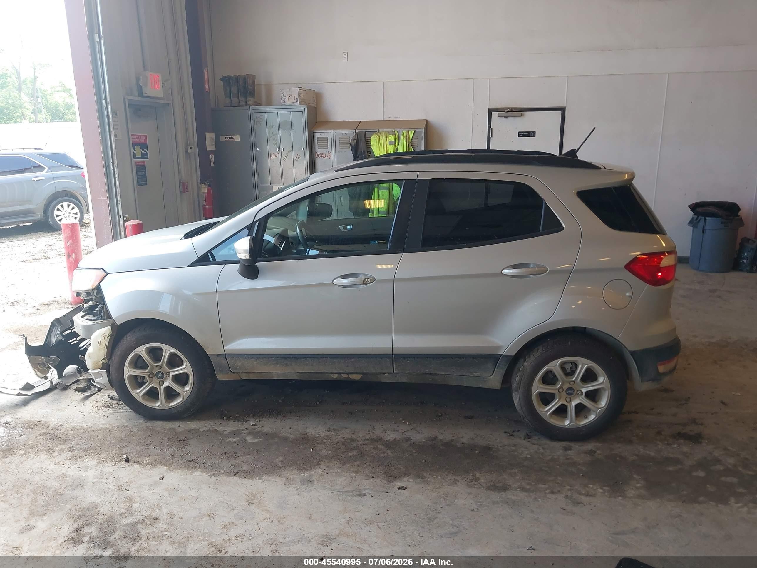 2019 Ford Ecosport Se Silver vin: MAJ3S2GE0KC271622