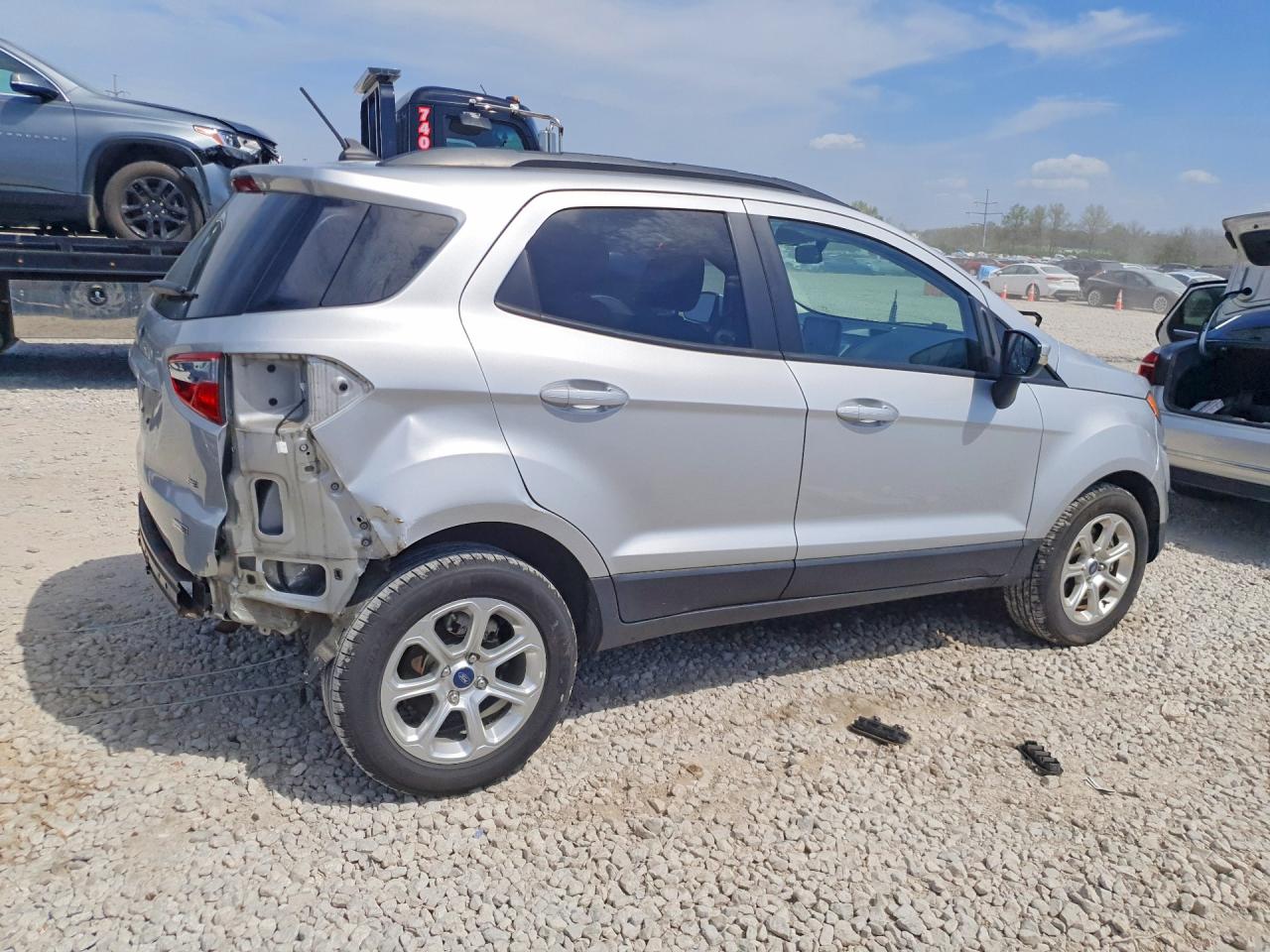 2020 Ford Ecosport Se Silver vin: MAJ3S2GE0LC320061